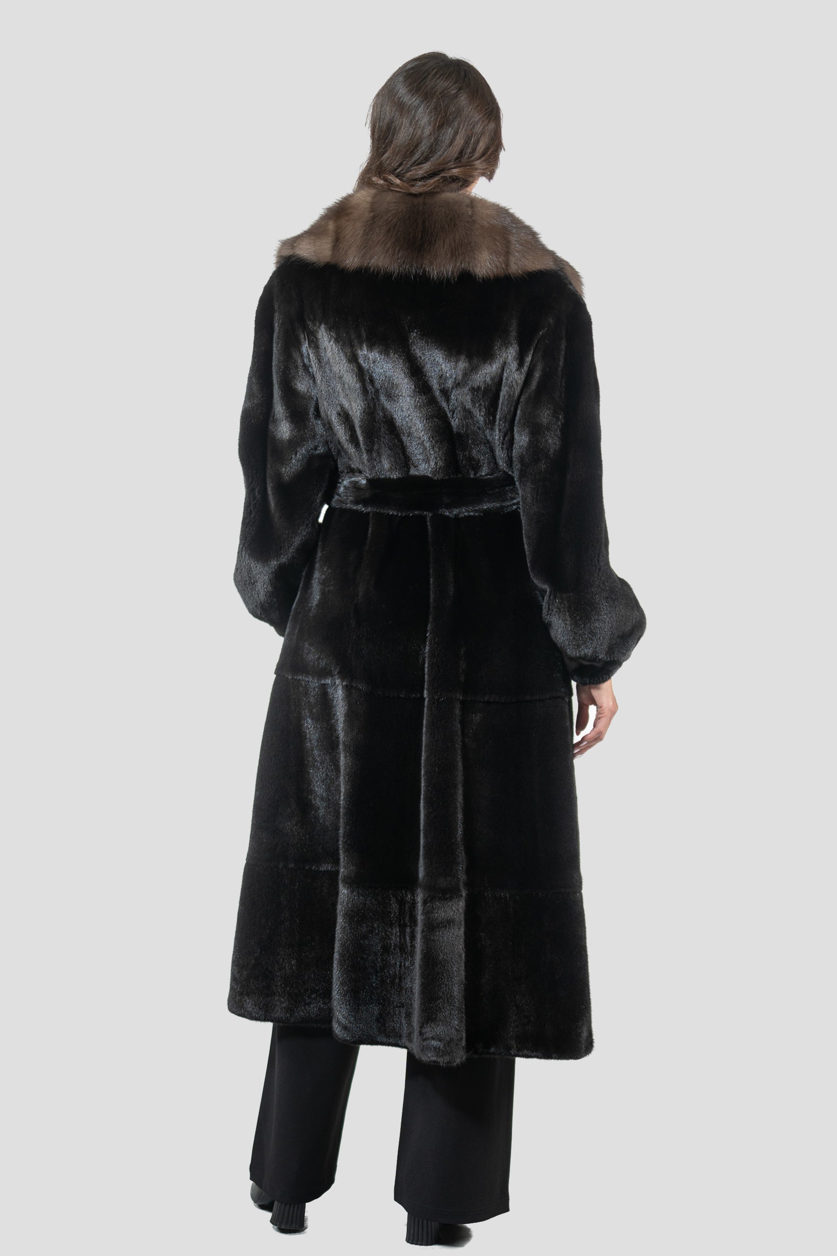 Blackglama Mink Coat with Russian Sable Collar S/S18MPOLINA