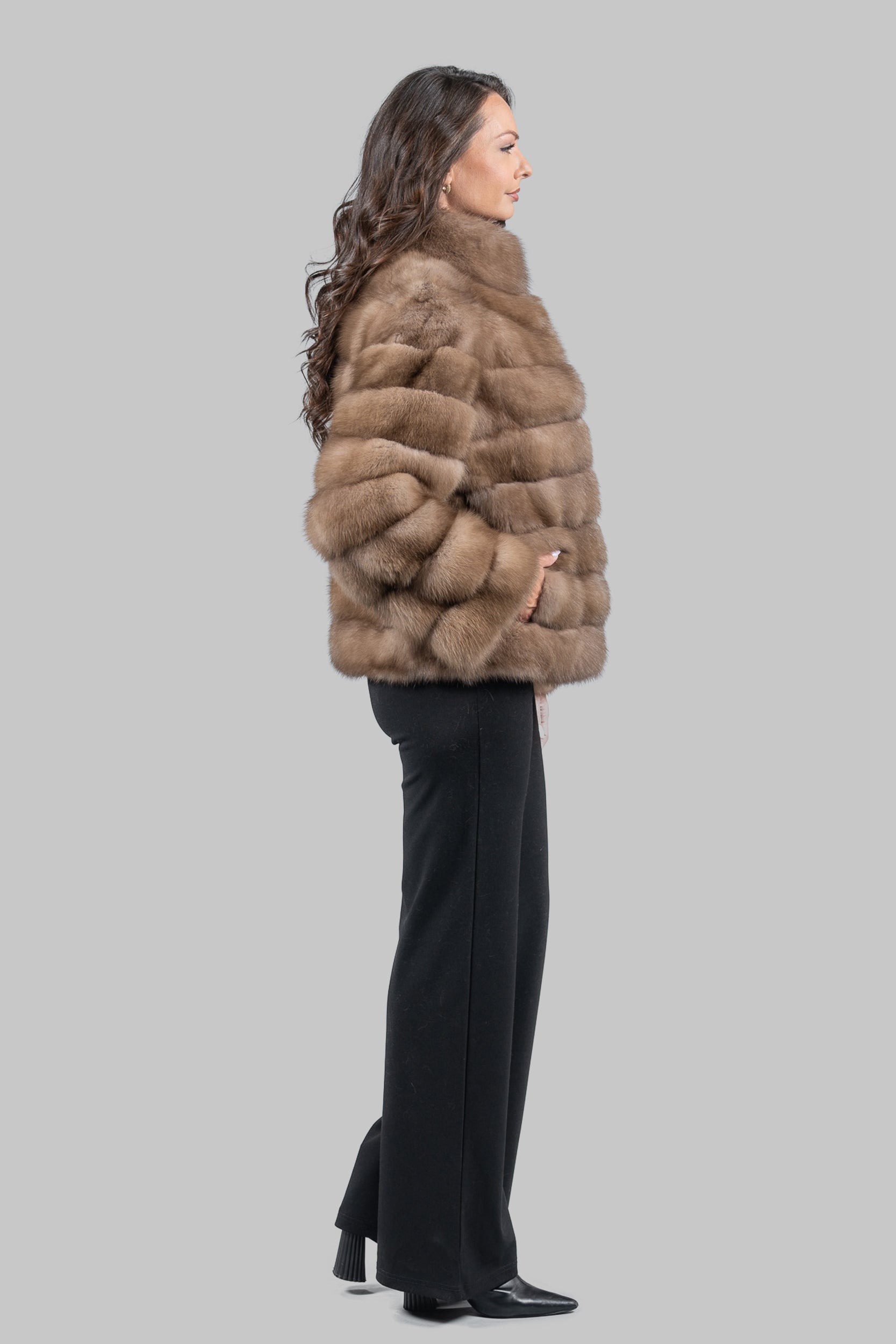 Graphite Baumarten Jacket with Stand Collar P/K13C528G034