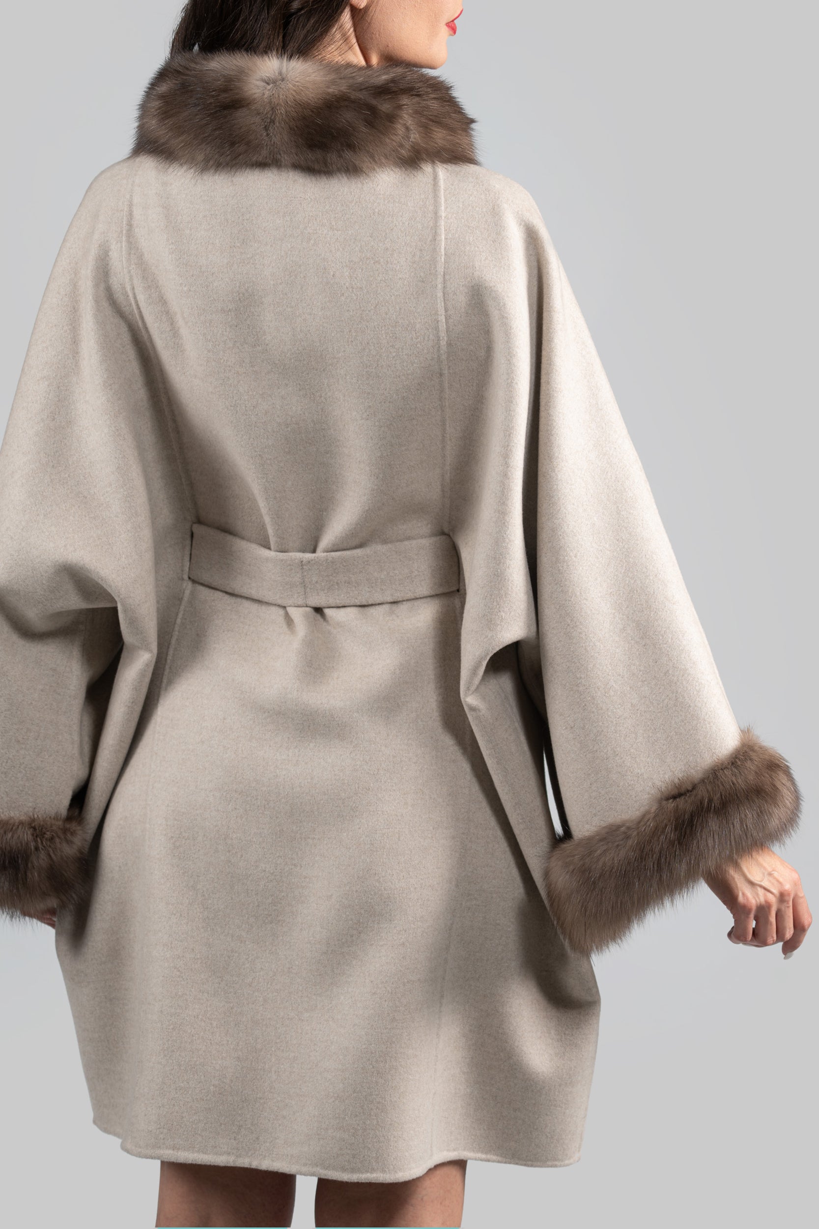 White Ecru Cashmere Cape 2005