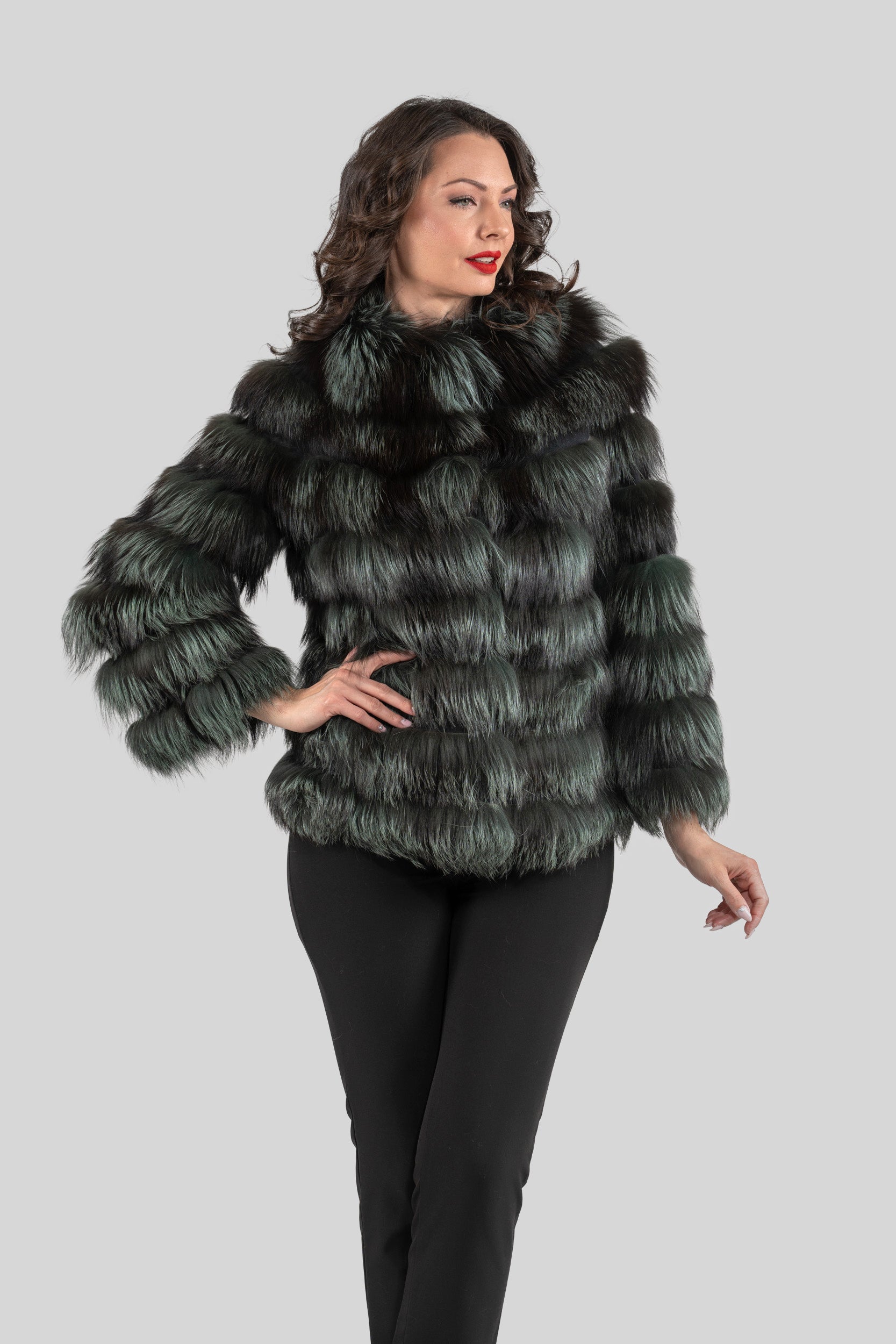 Arizante Fox Collarless Jacket R/K13C520