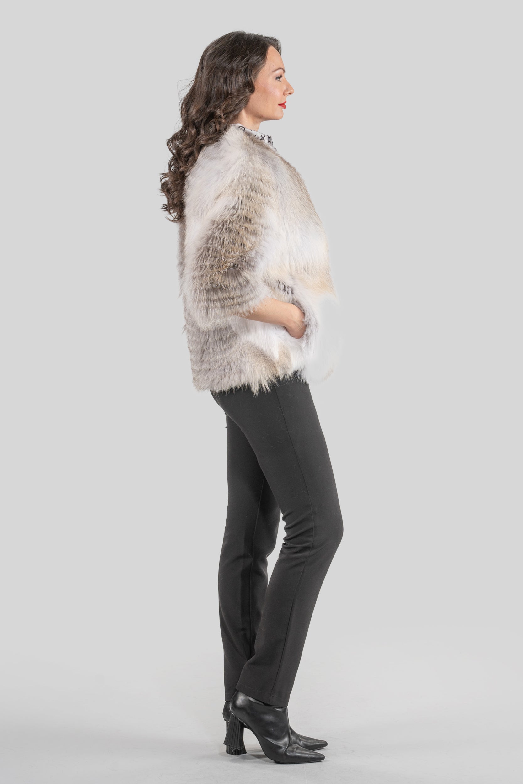 Fawn Light Fox Fur Jacket ML170