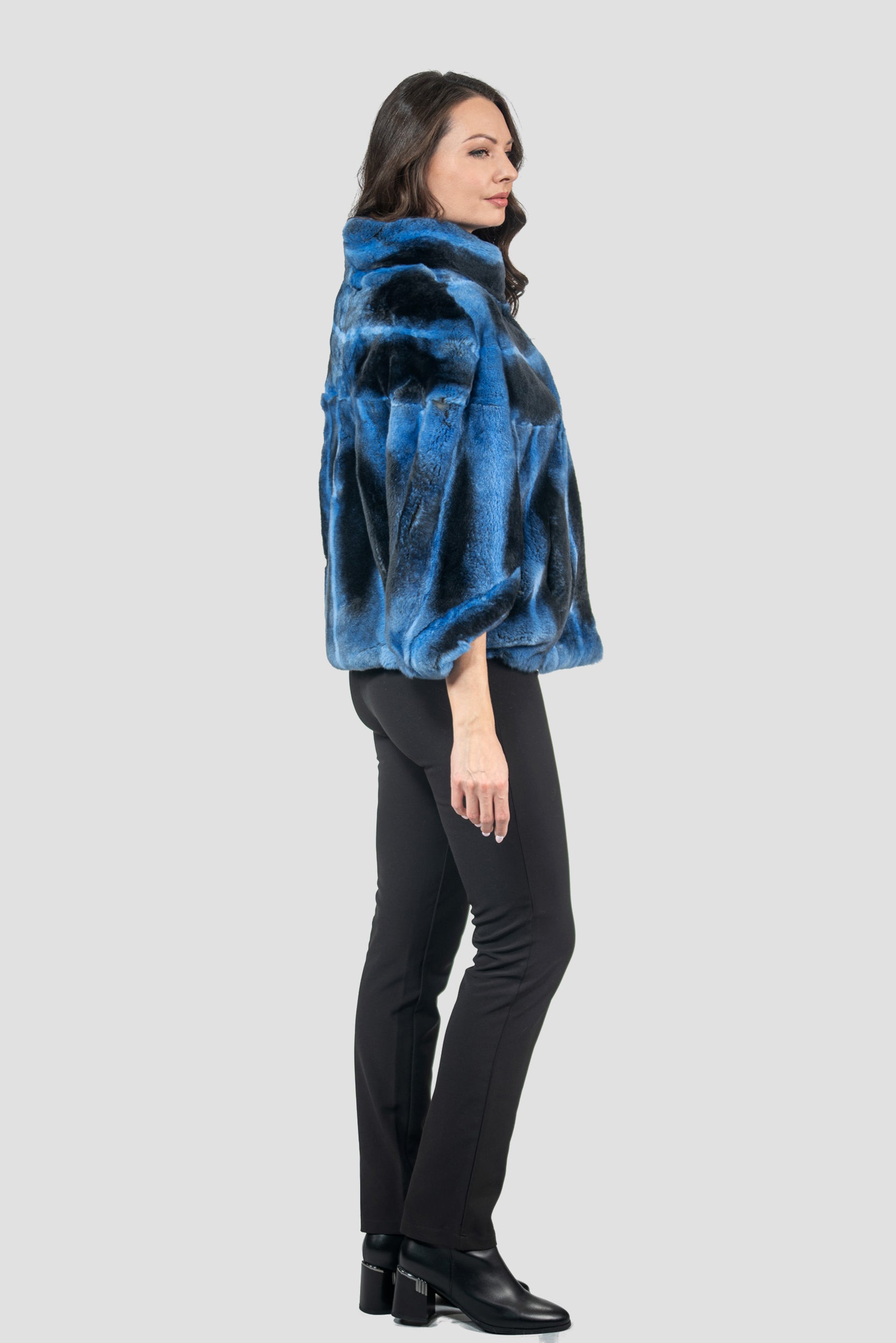 Blue Jean Rex Rabbit Cape 1009