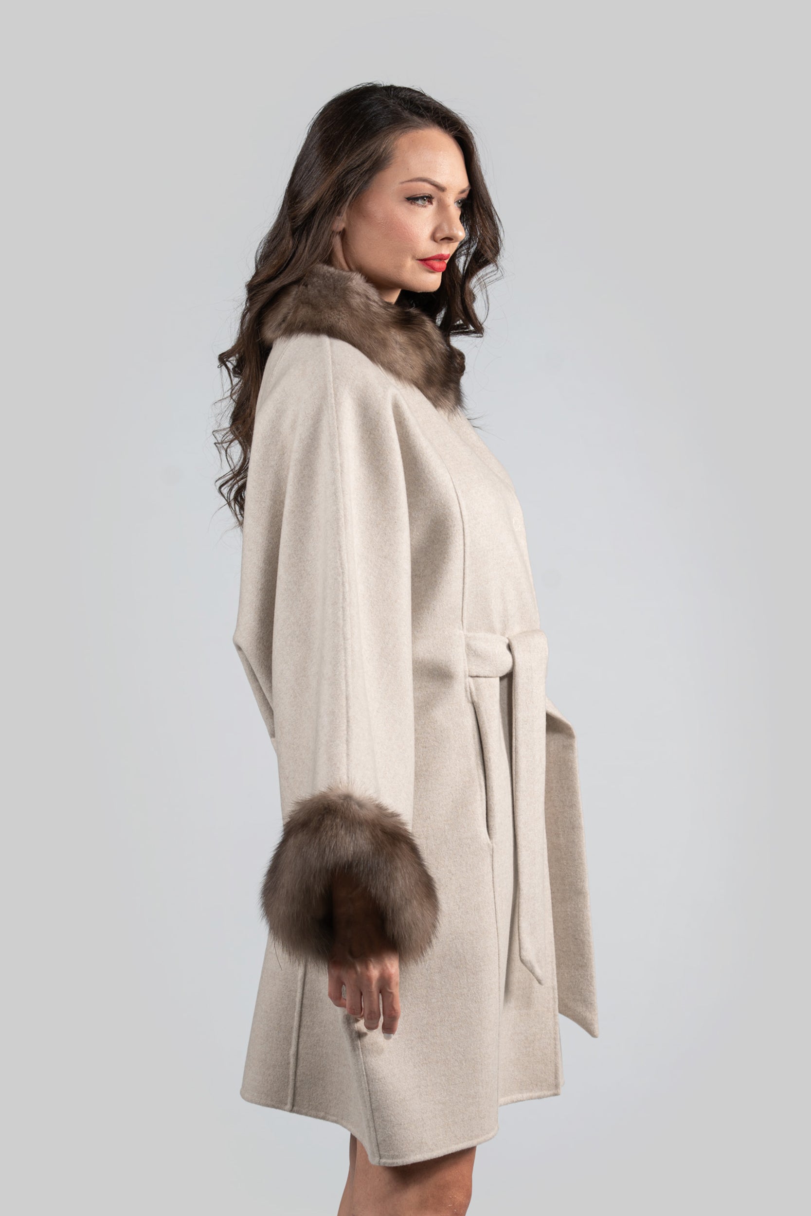 White Ecru Cashmere Cape 2005