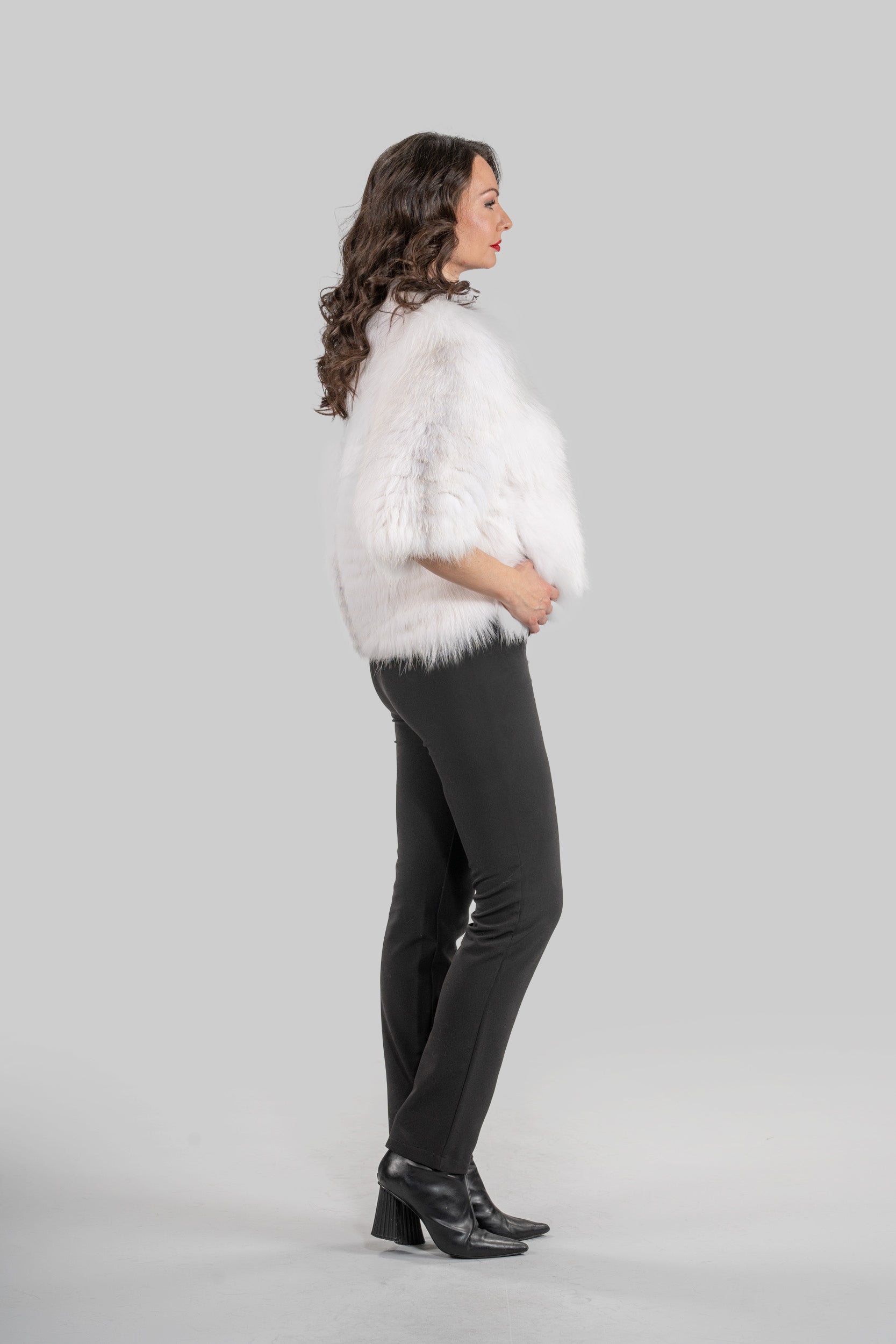 Arctic Marble Fox Fur Jacket ML170