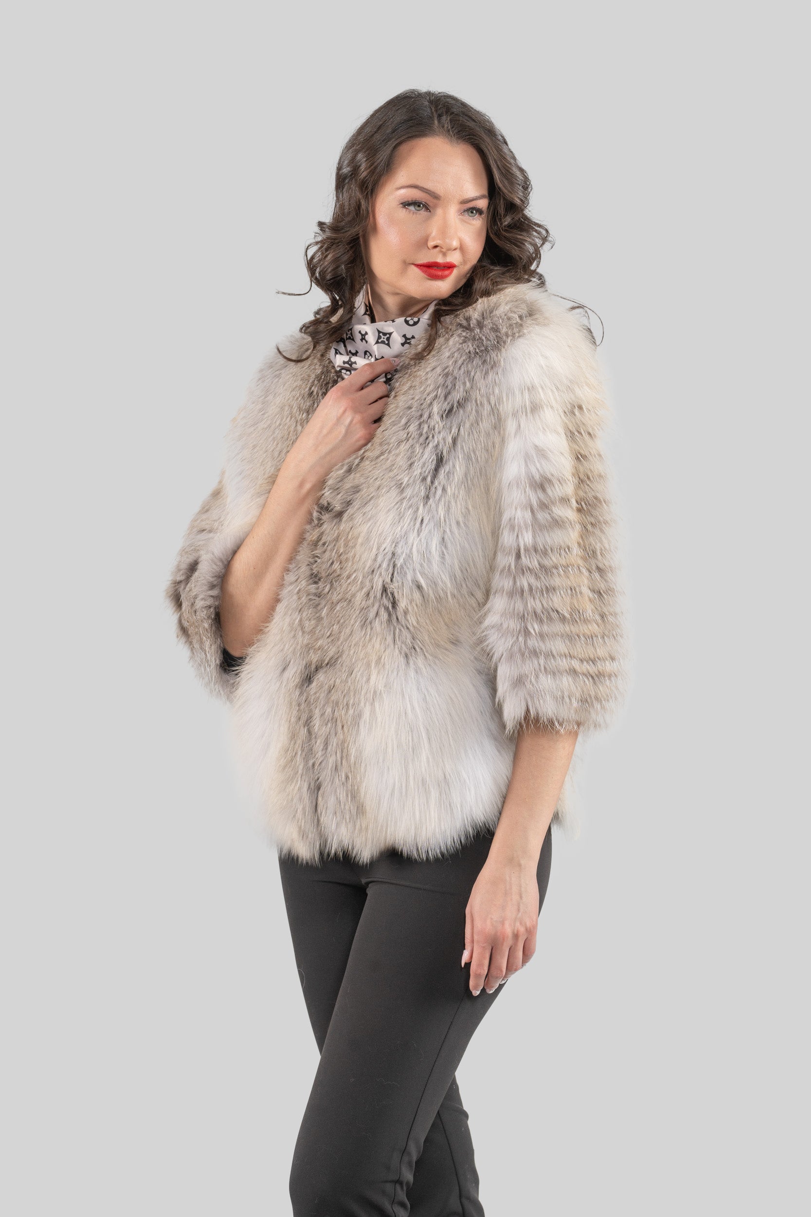 Fawn Light Fox Fur Jacket ML170