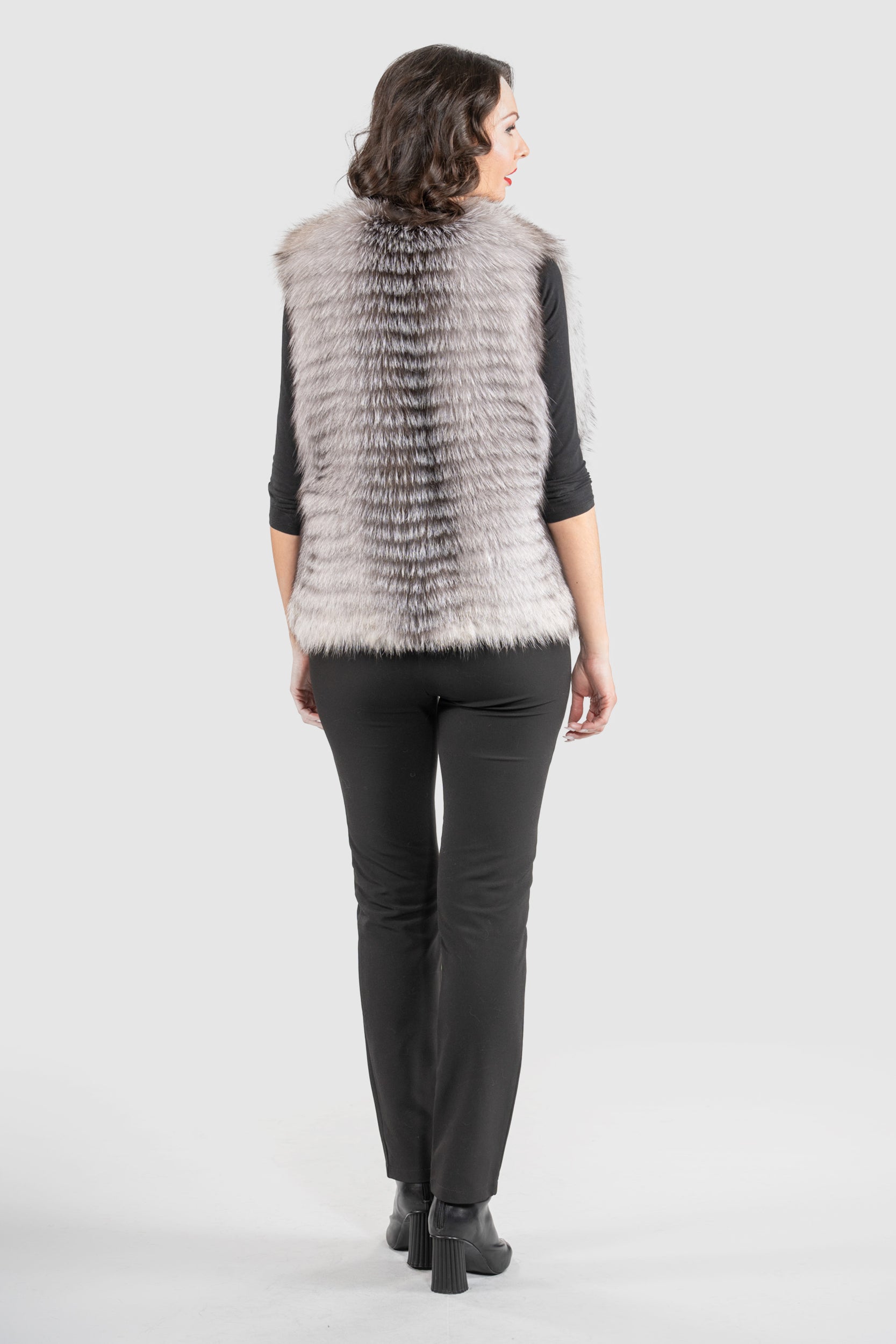 Golden Island Fox Fur Vest ML170