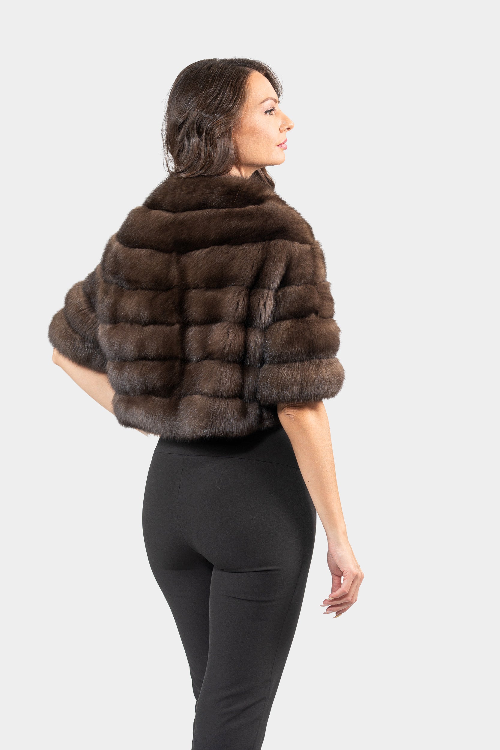 Dark Russian Sable Short Jacket P/K16CM643