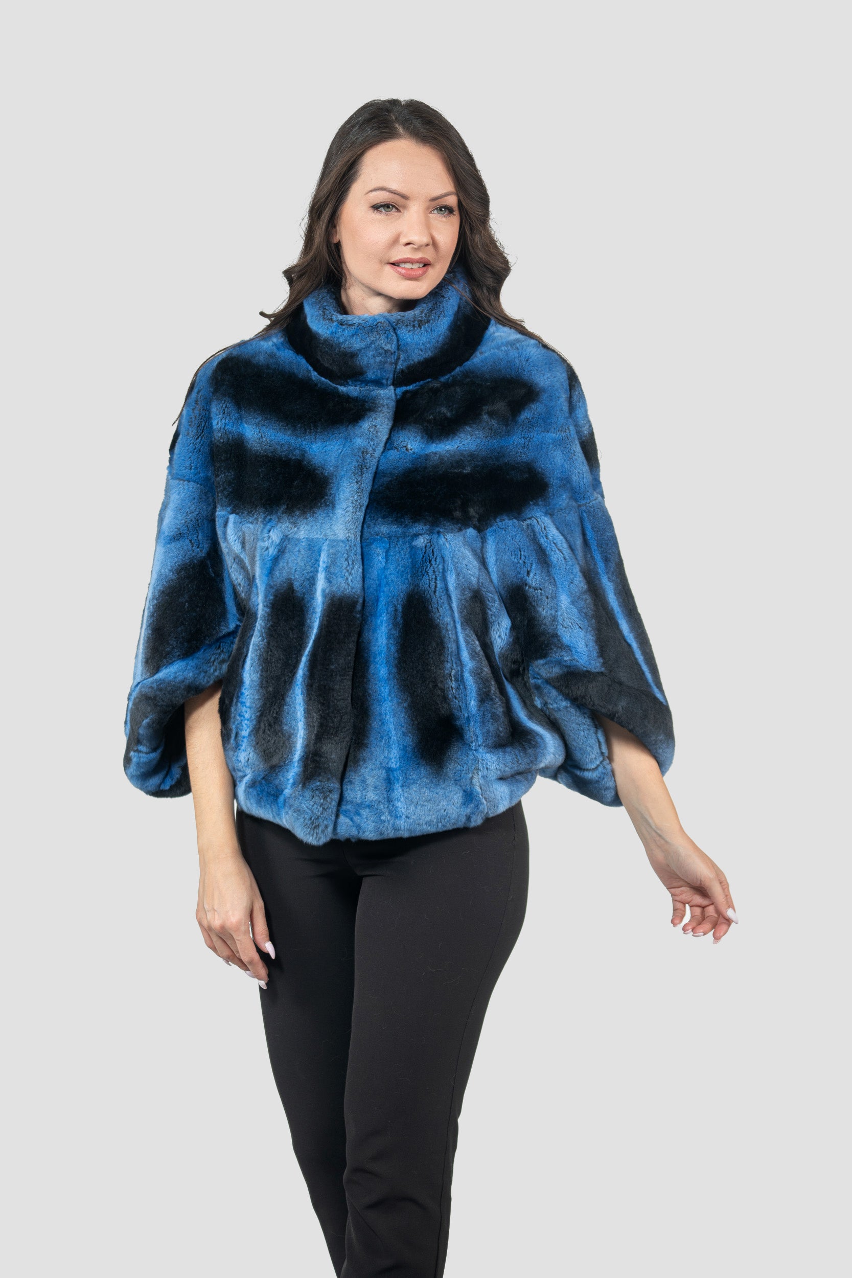 Blue Jean Rex Rabbit Cape 1009