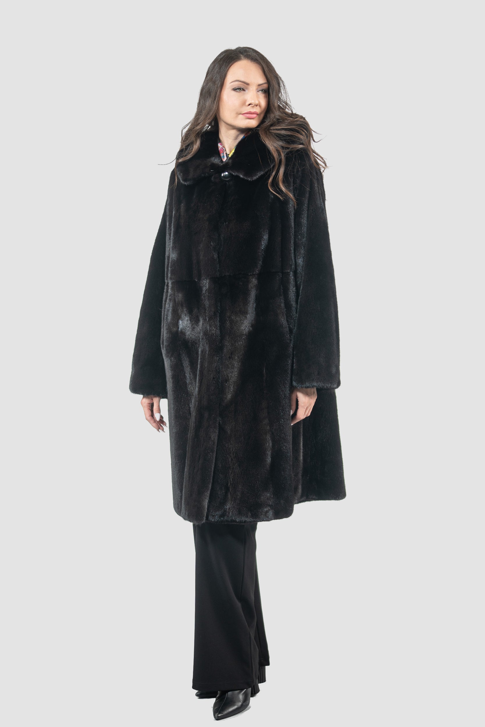 Blackgalama Mink Half Coat With Hood S/S13C551H