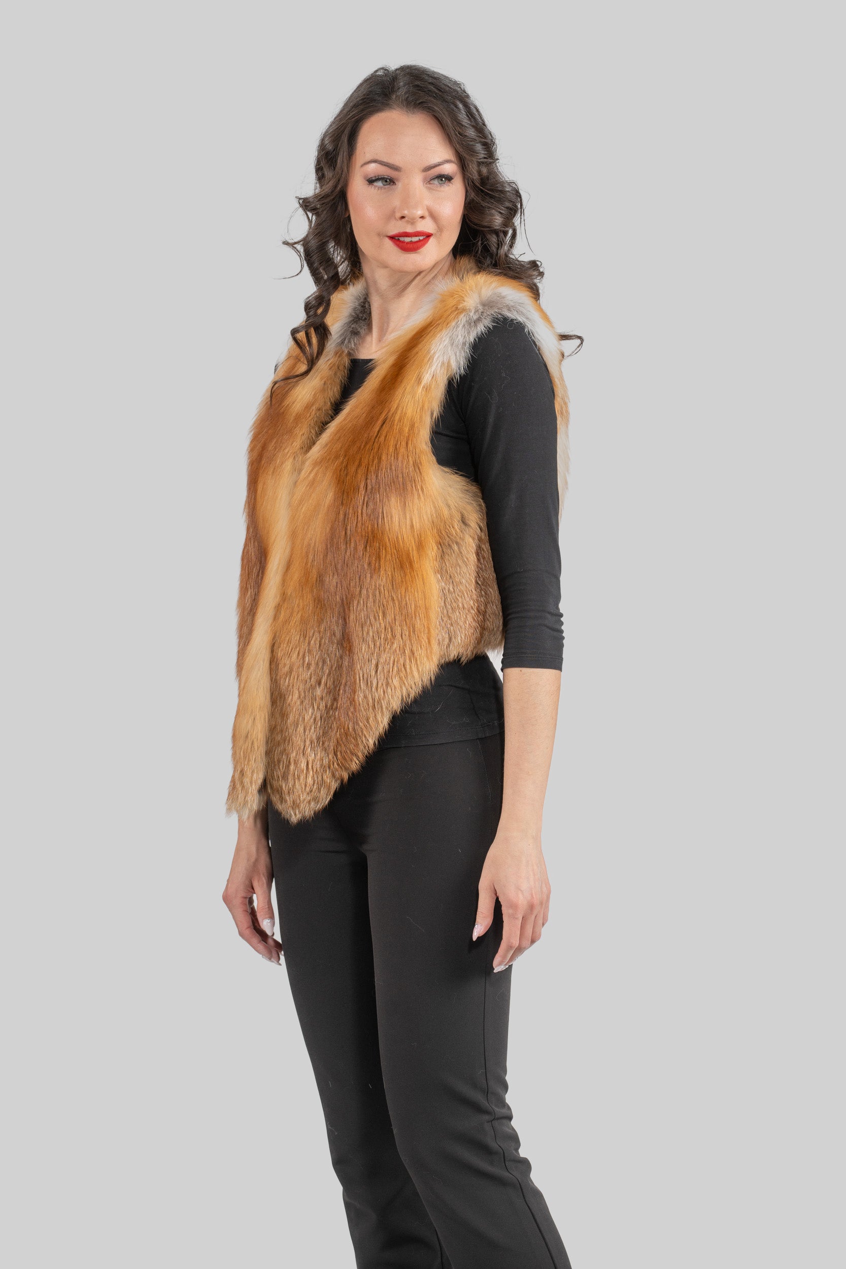 Natural Fox Short Vest 17c600