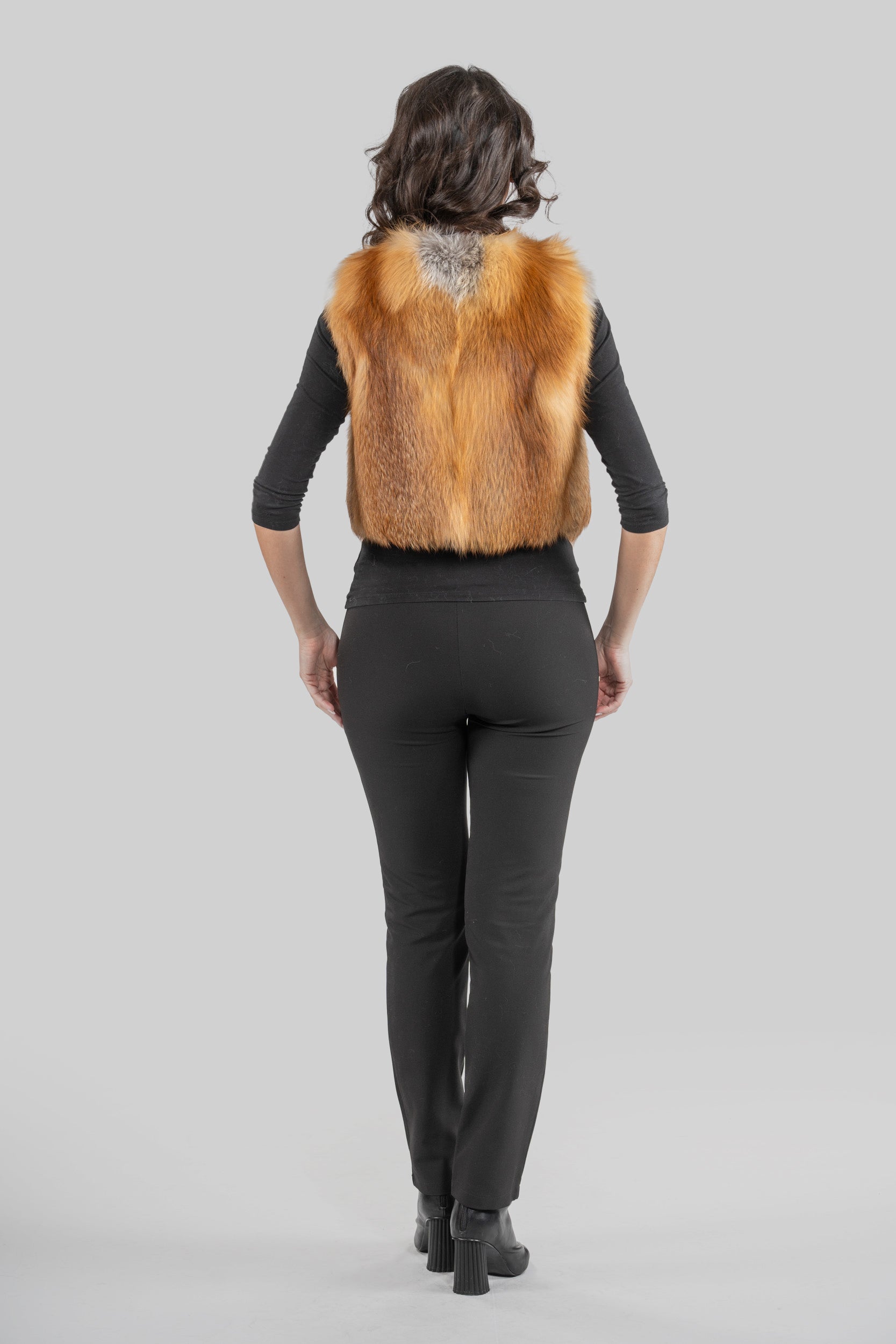 Natural Fox Short Vest 17c600