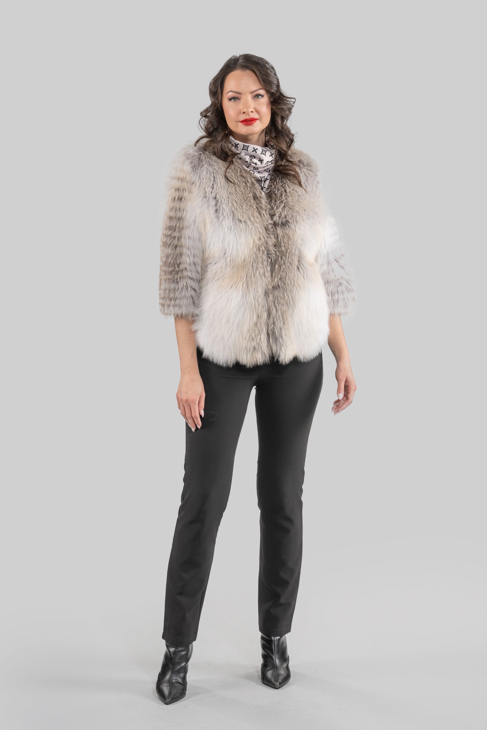 Fawn Light Fox Fur Jacket ML170