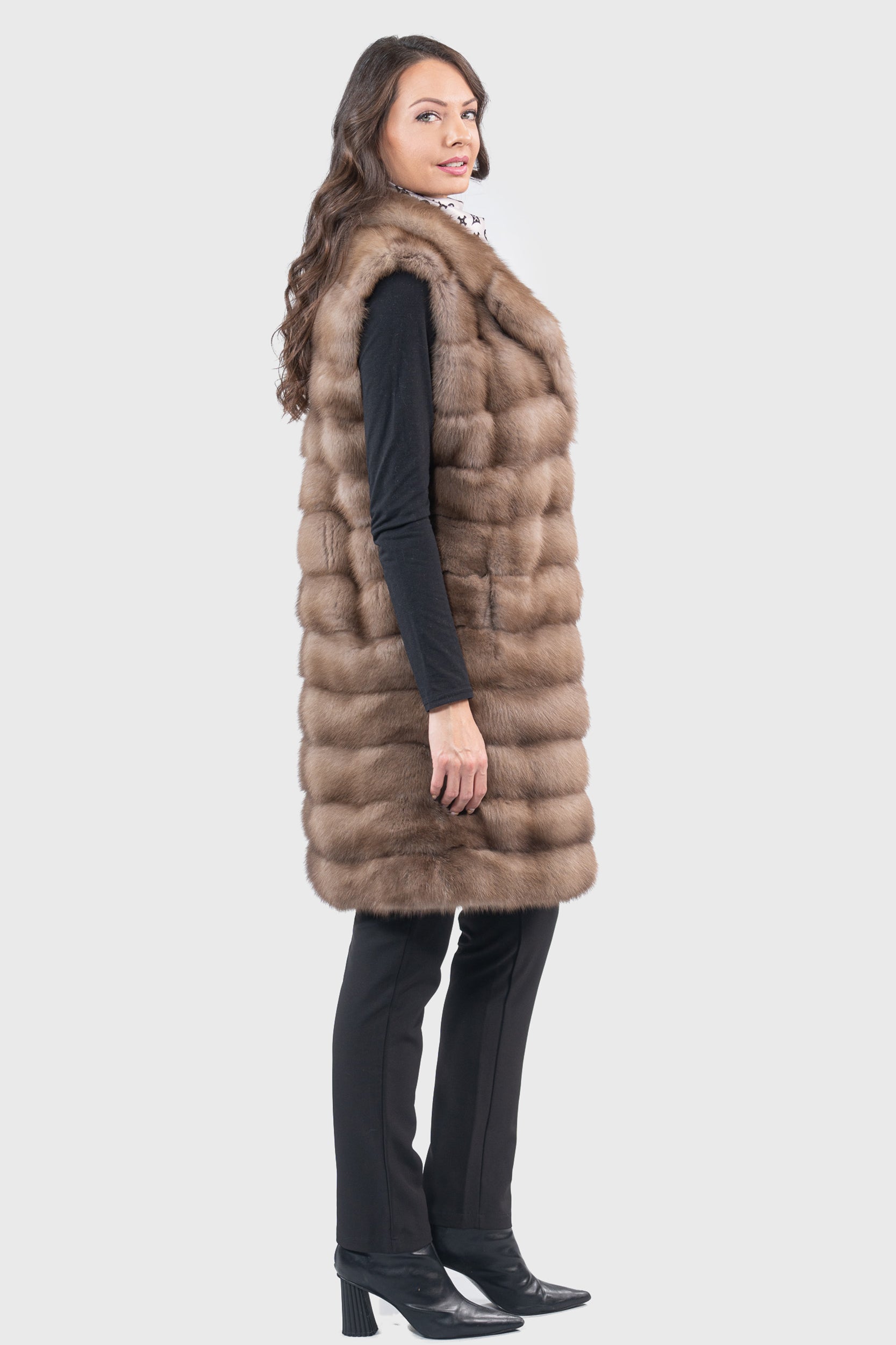 Graphite Baumarten Vest with Notch Collar P/K13c519s20