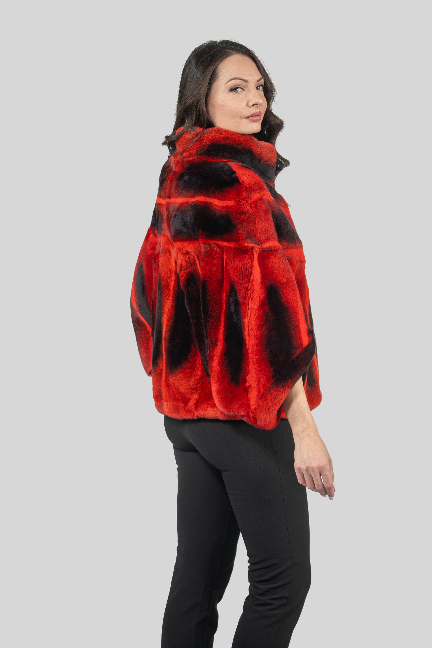 Red Rex Rabbit Cape 1009