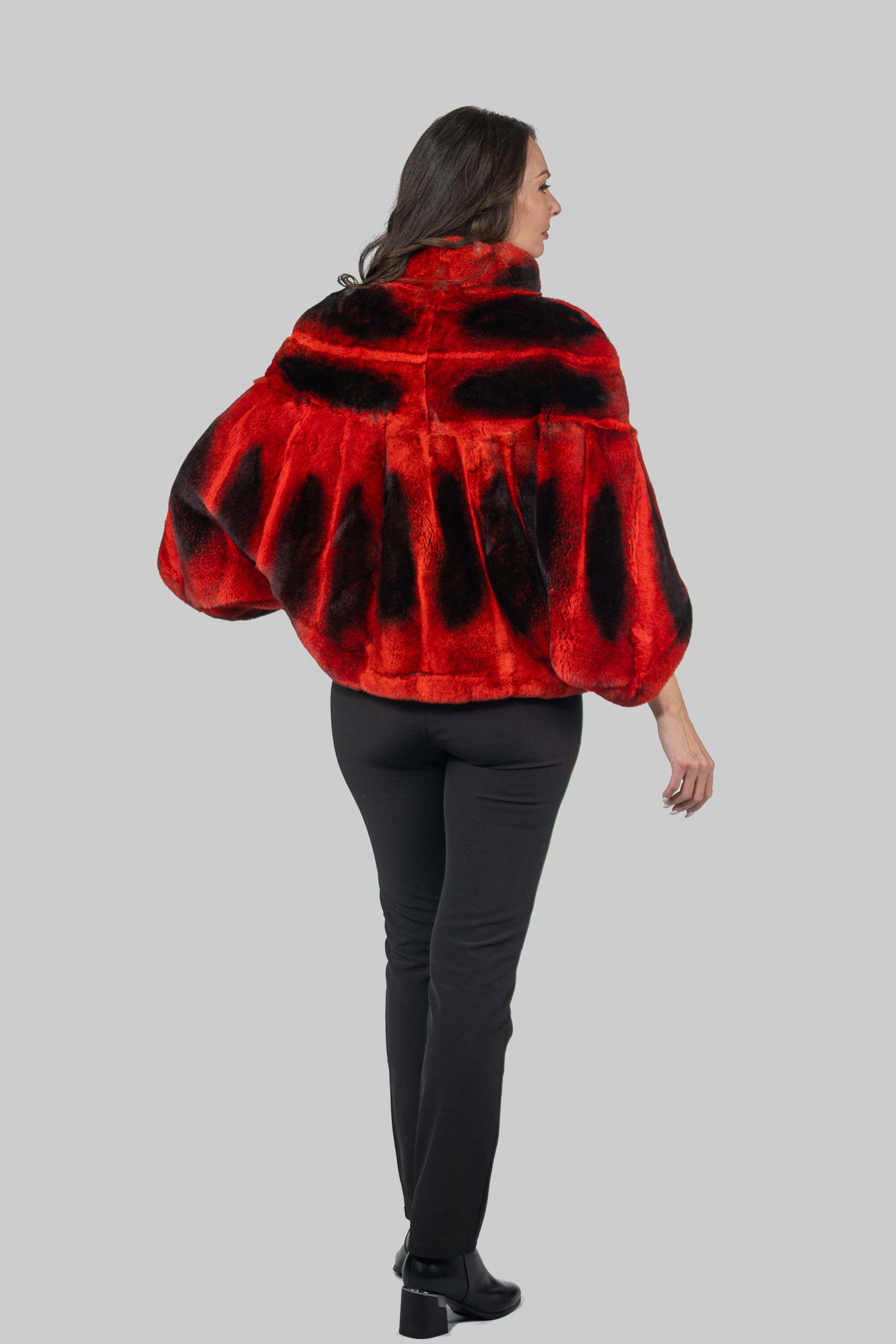 Red Rex Rabbit Cape 1009