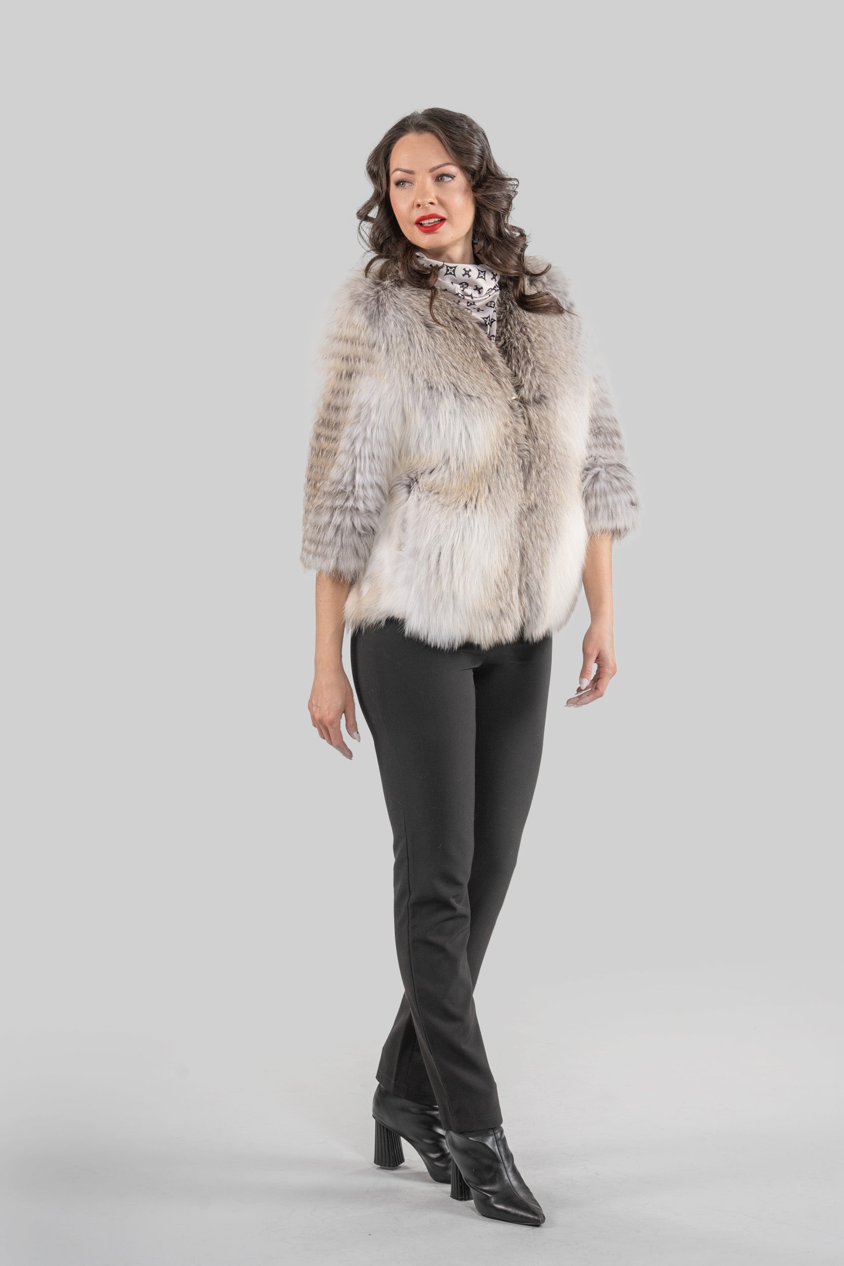 Fawn Light Fox Fur Jacket ML170