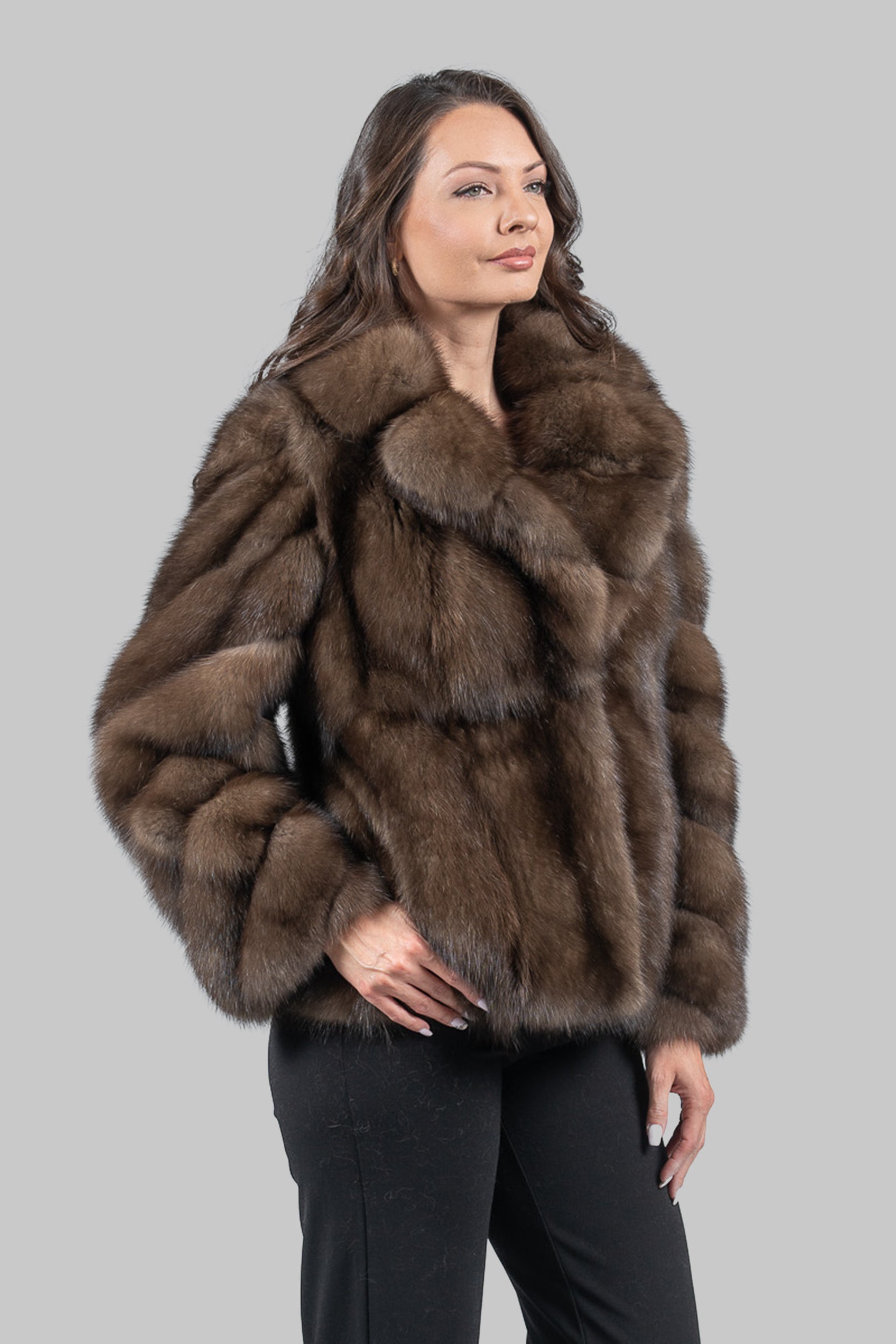 Graphite Baumarten Jacket with Notch Collar S/S13C528G034