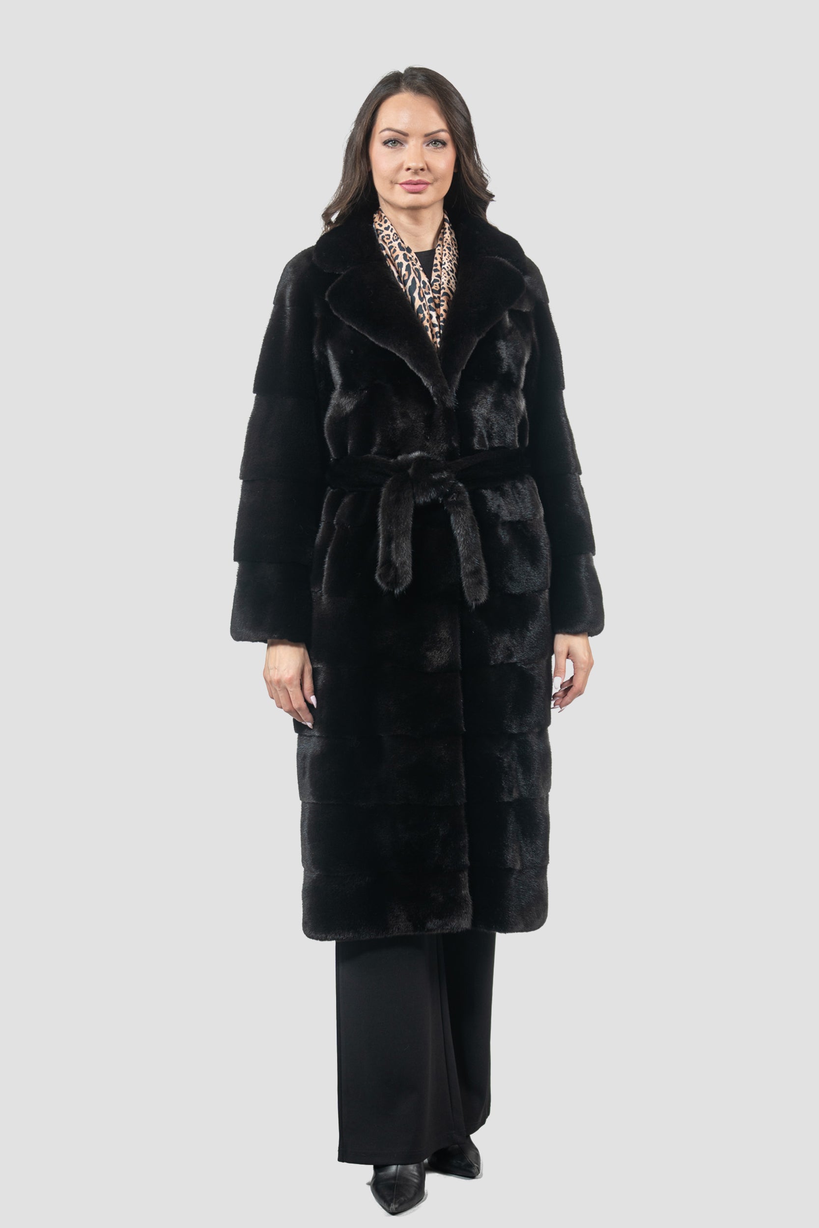 Blackglama Mink Coat with Notch Collar P/K13c530s20