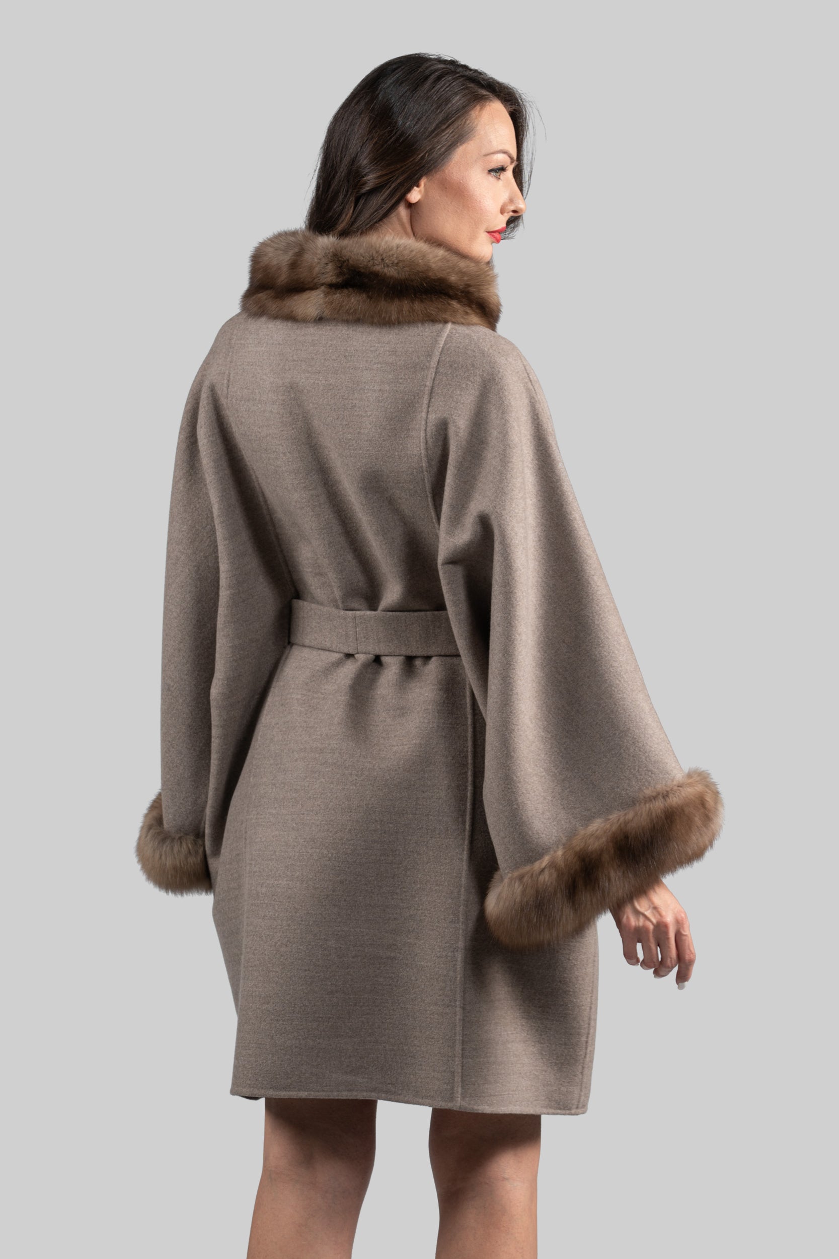 Gray Brown Cashmere Cape 2005