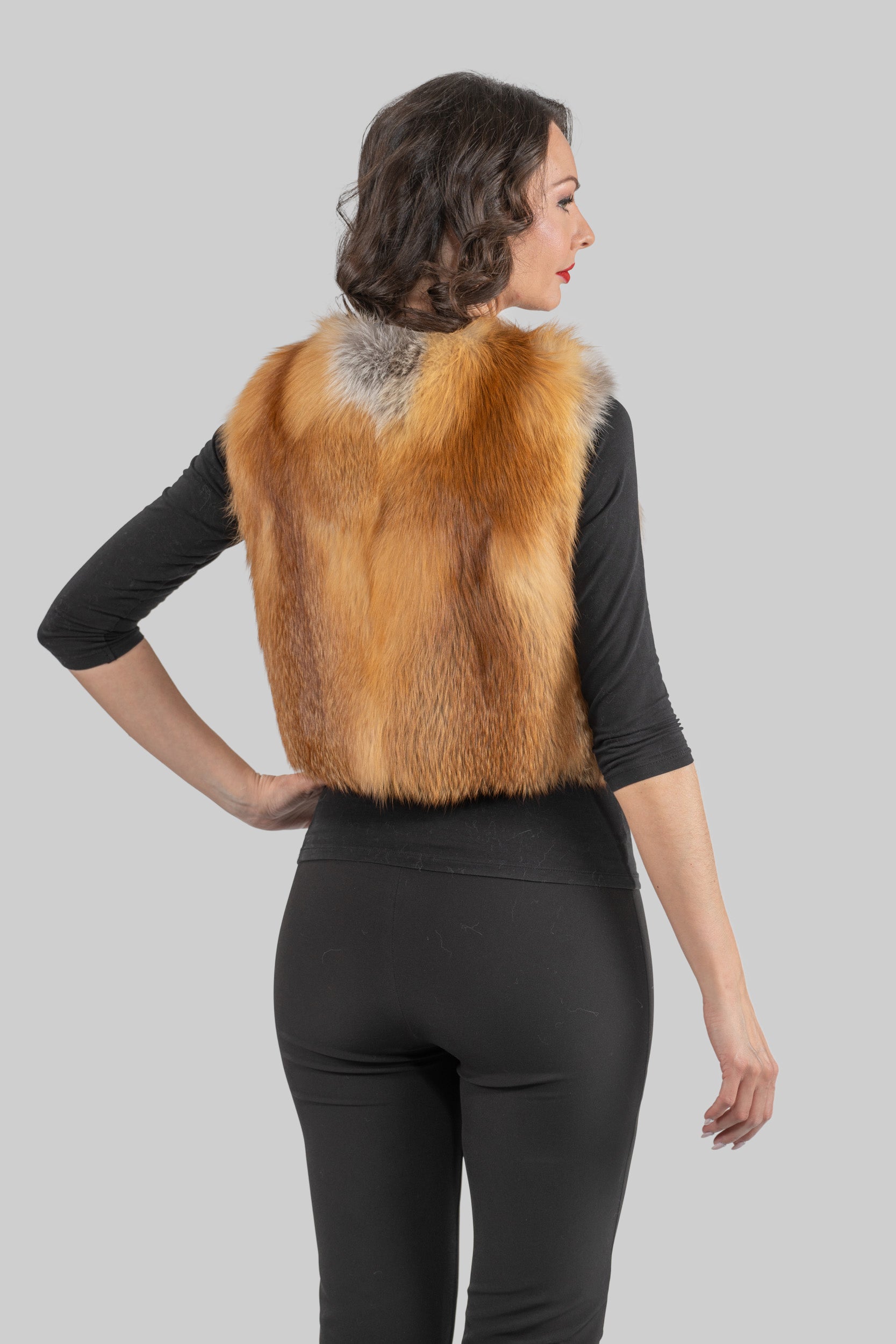 Natural Fox Short Vest 17c600