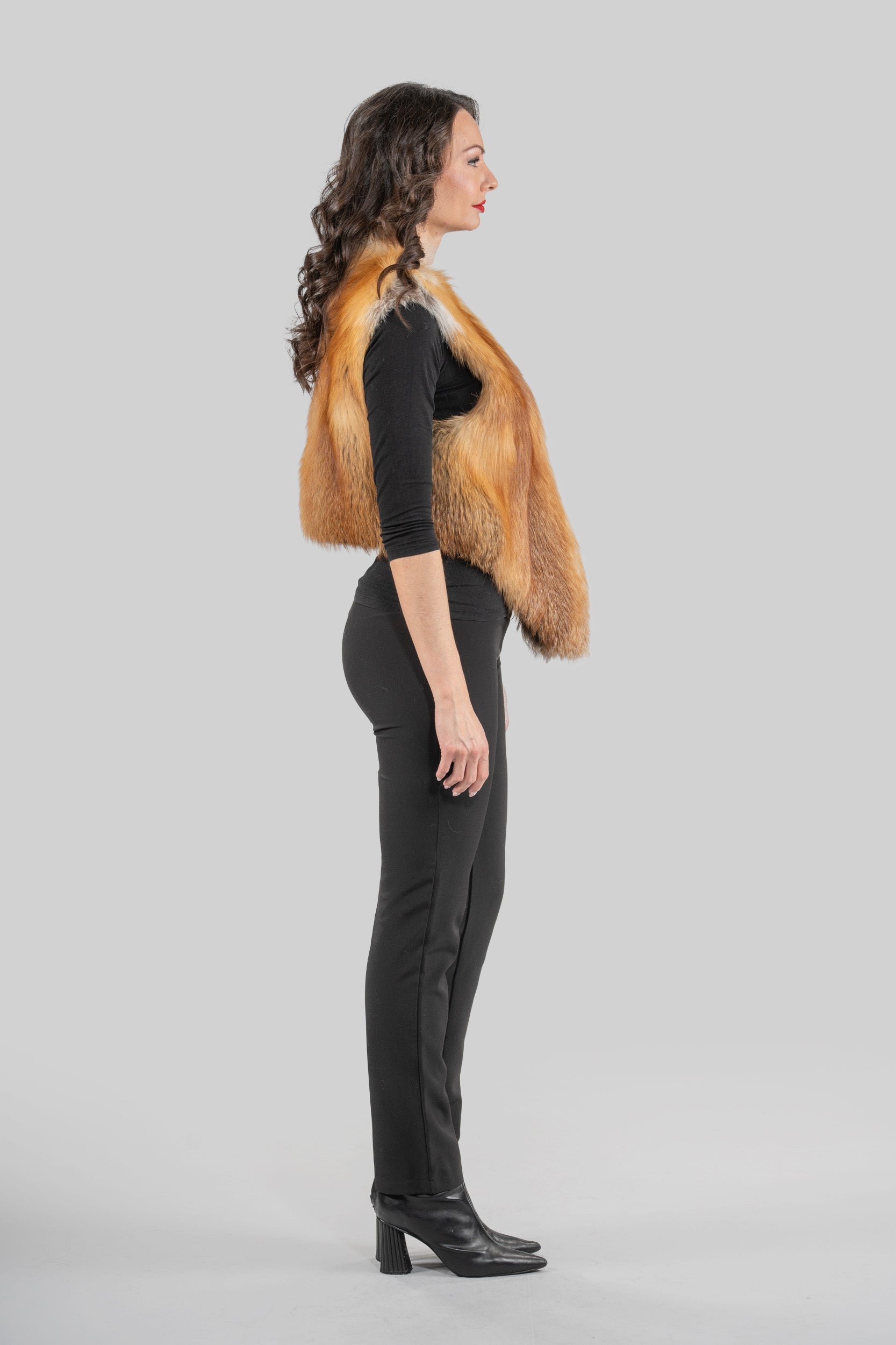 Natural Fox Short Vest 17c600