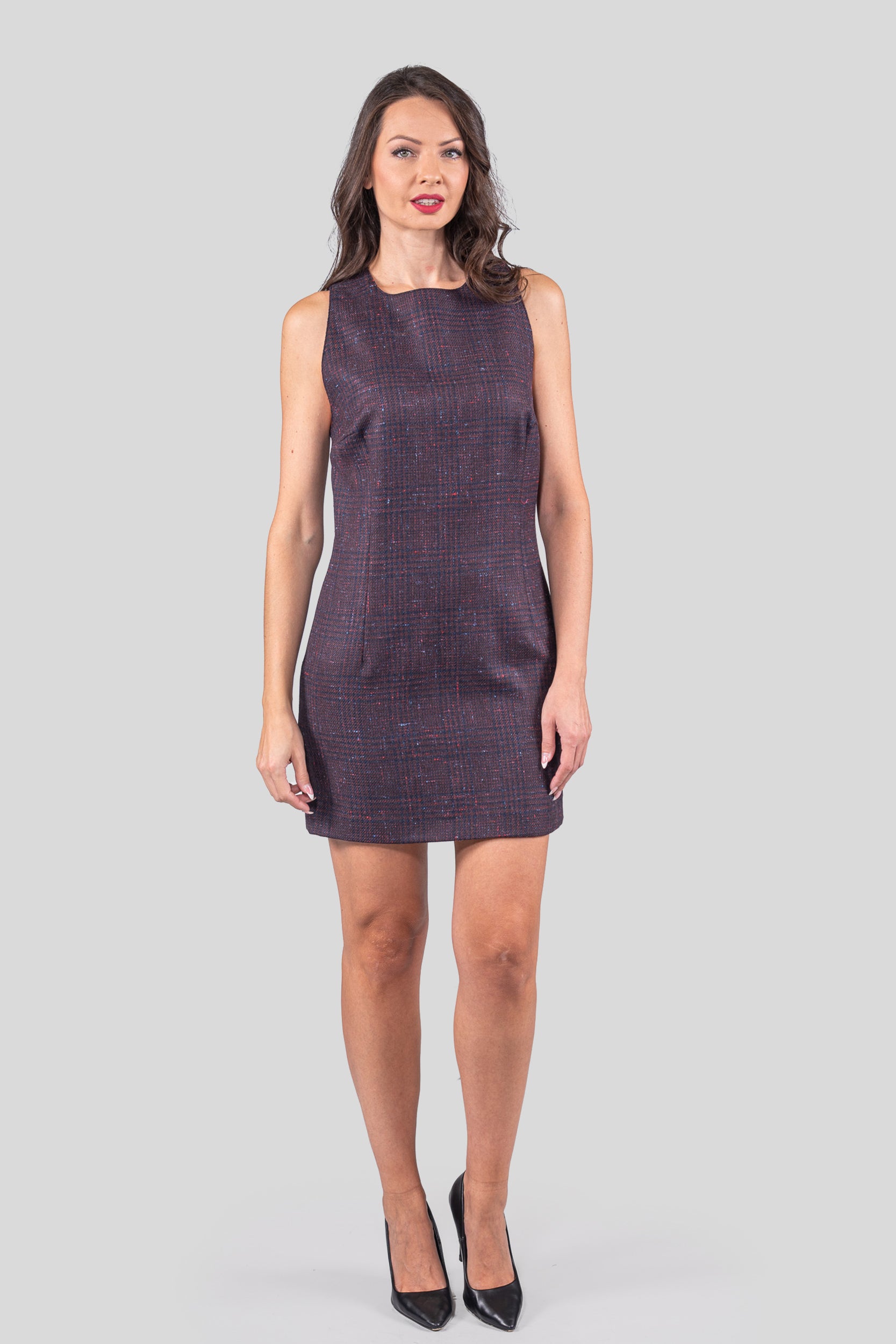 Purple Sleeveless Dress 112