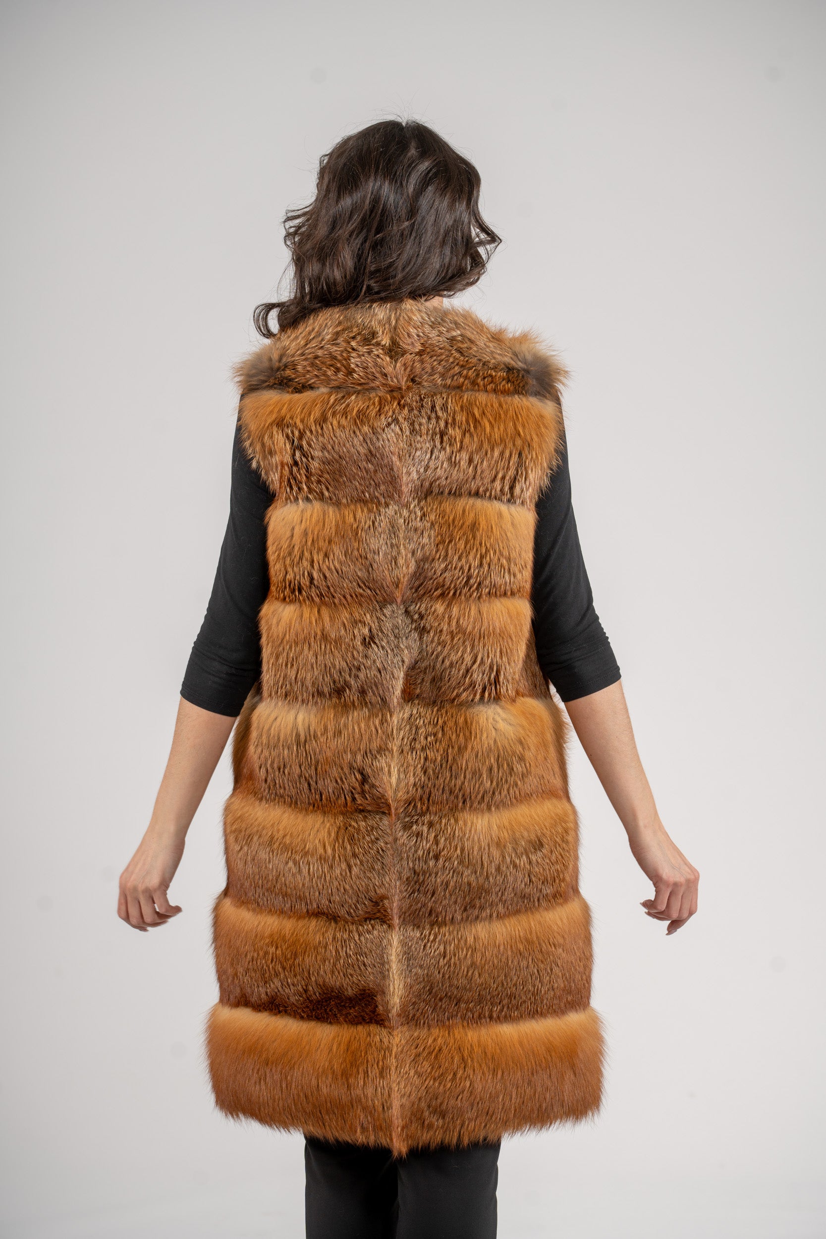 Natural Fox Fur Vest R/K13C520