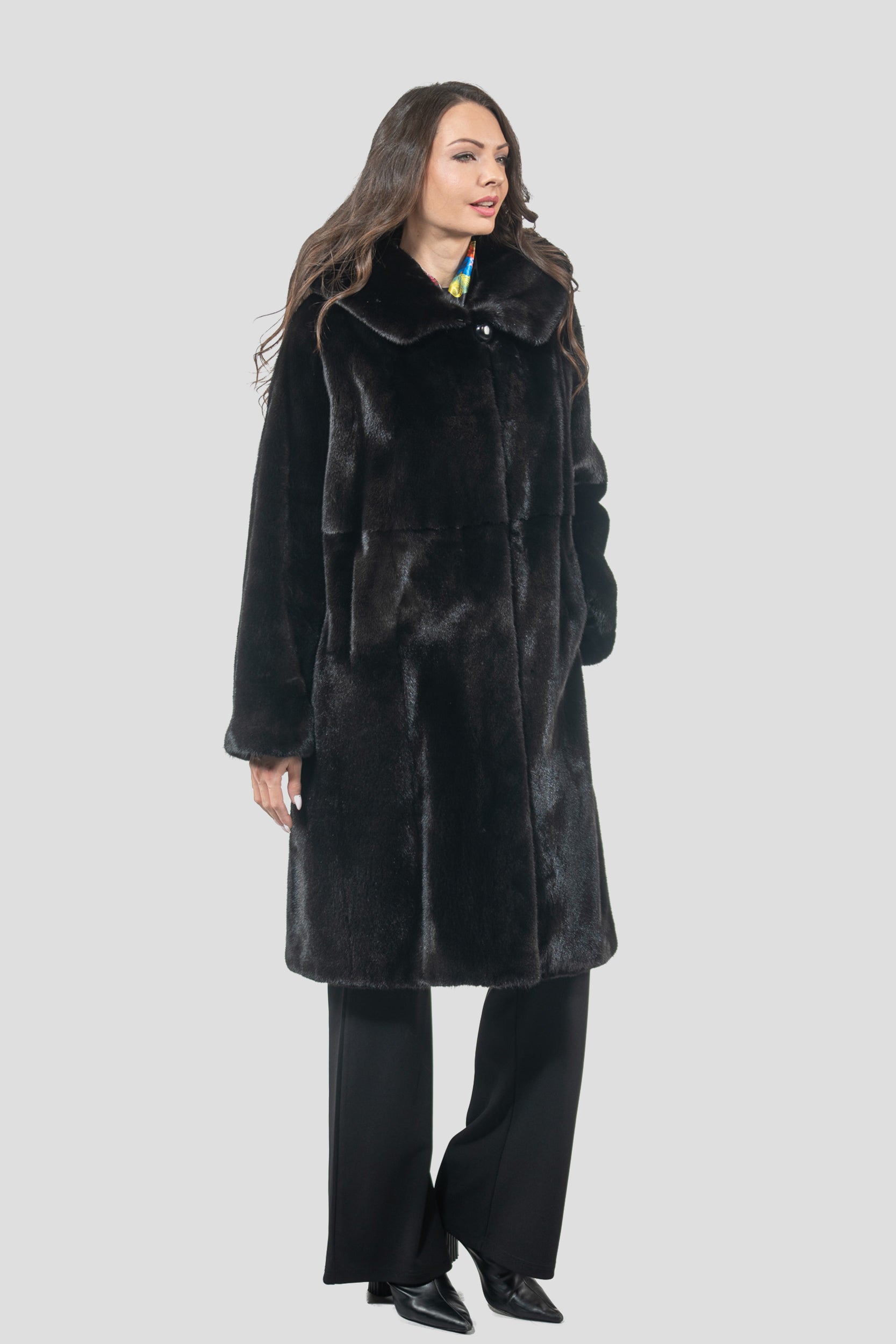 Blackgalama Mink Half Coat With Hood S/S13C551H