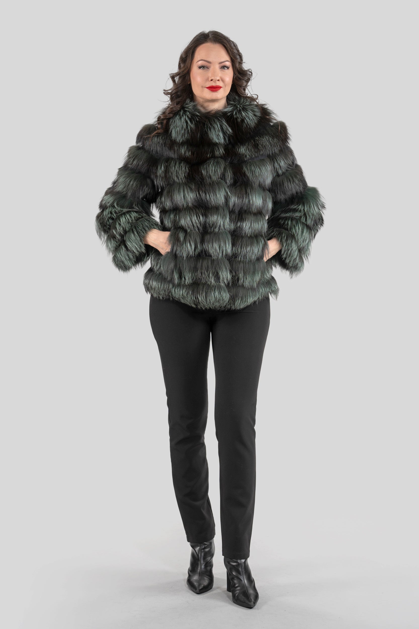 Arizante Fox Collarless Jacket R/K13C520