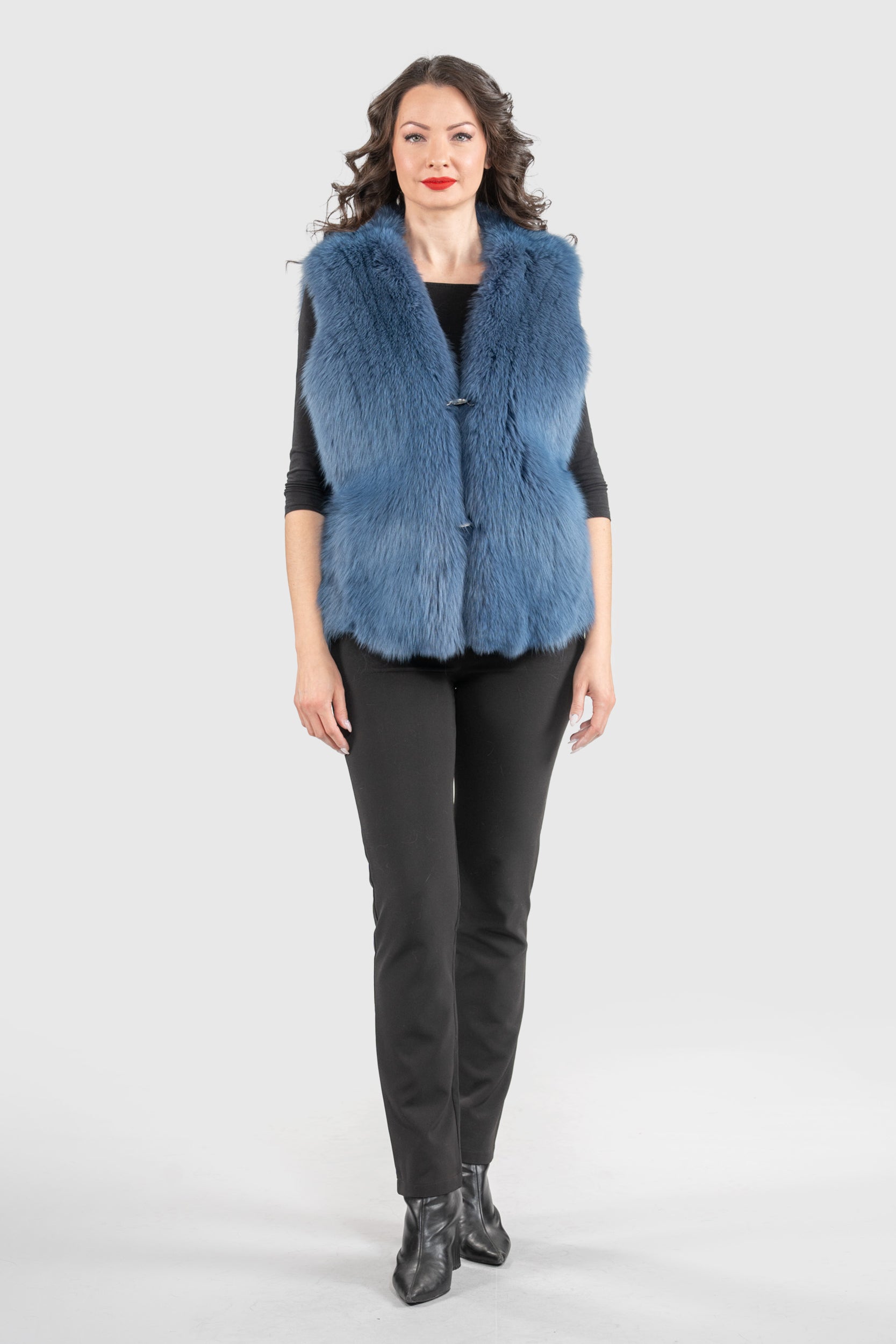 Bluejean Fox Fur Vest ML170