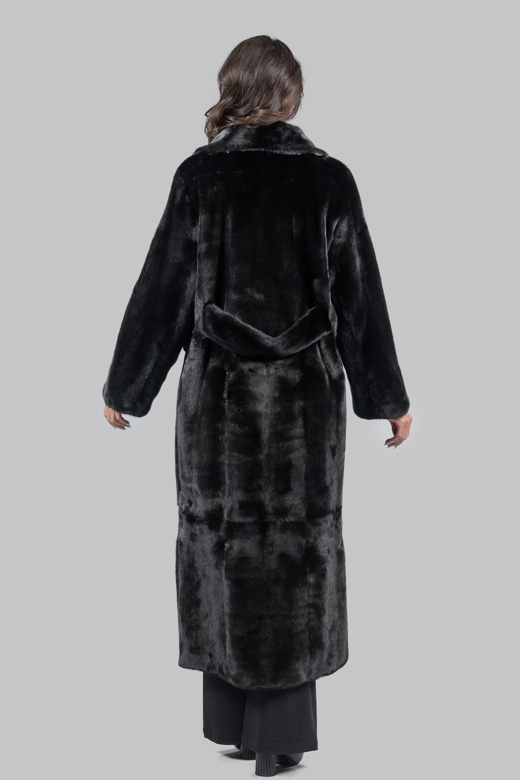 Blackglama Mink Coat with Notch Collar S/S13C530G034