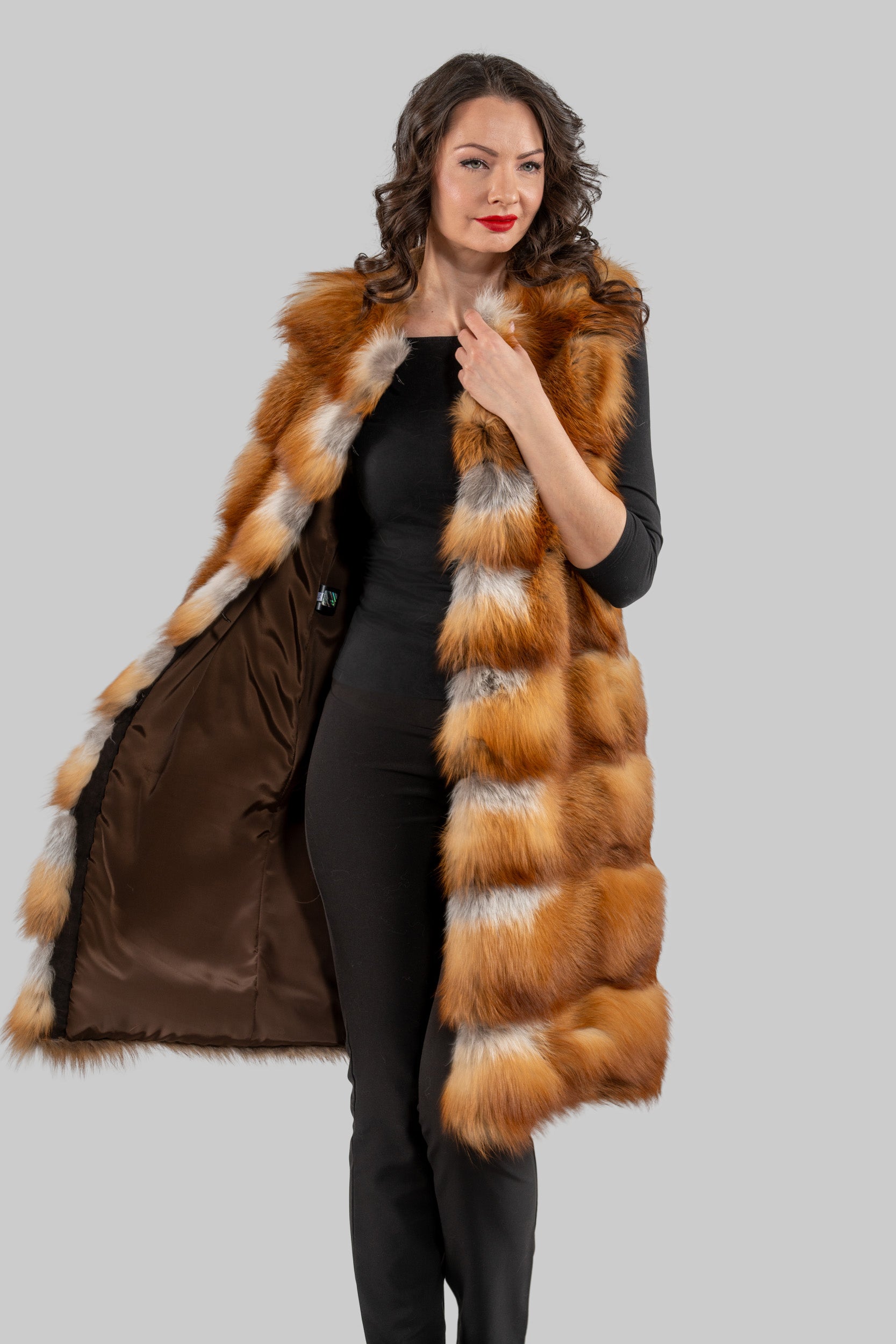 Natural Fox Fur Vest R/K13C520
