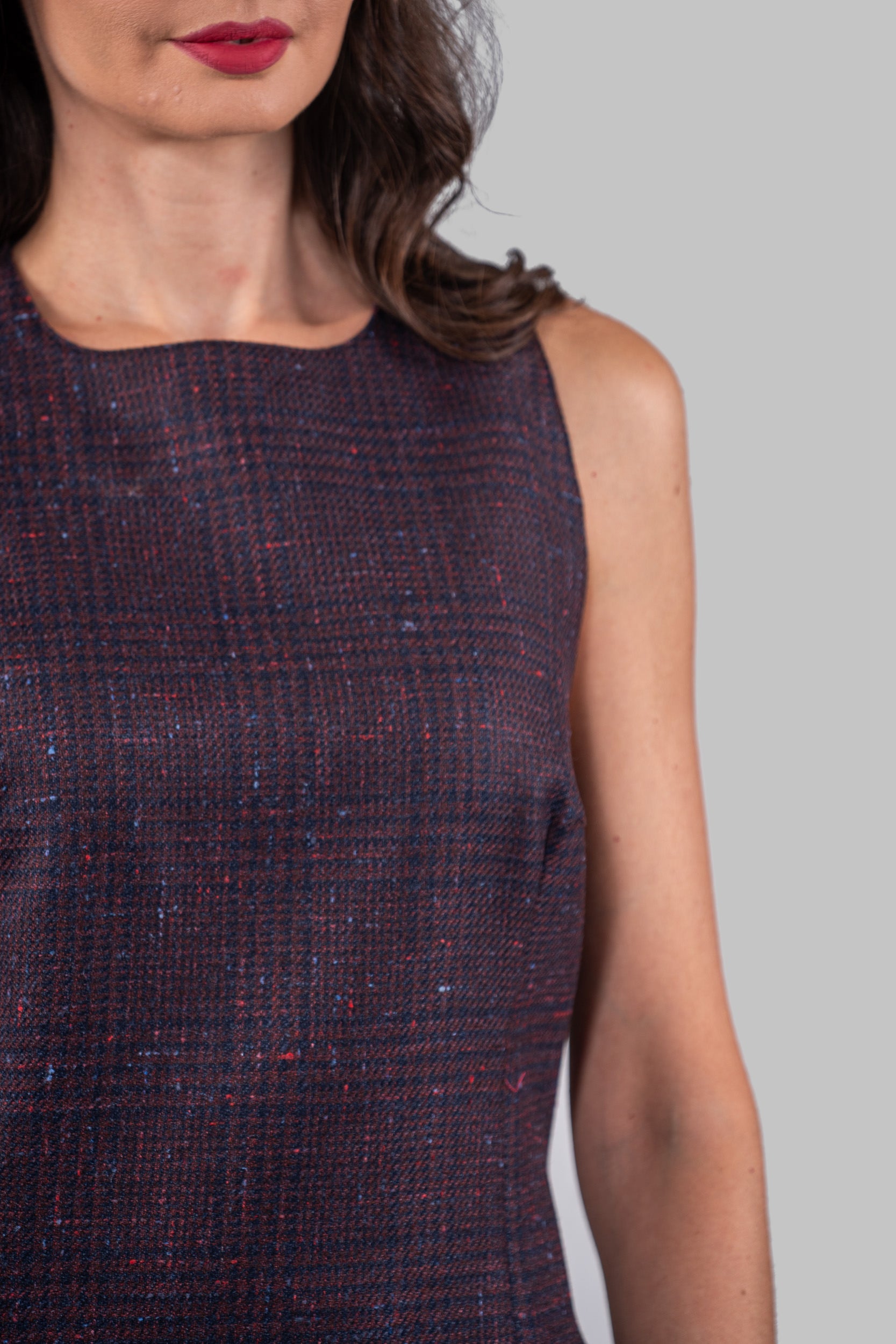 Purple Sleeveless Dress 112