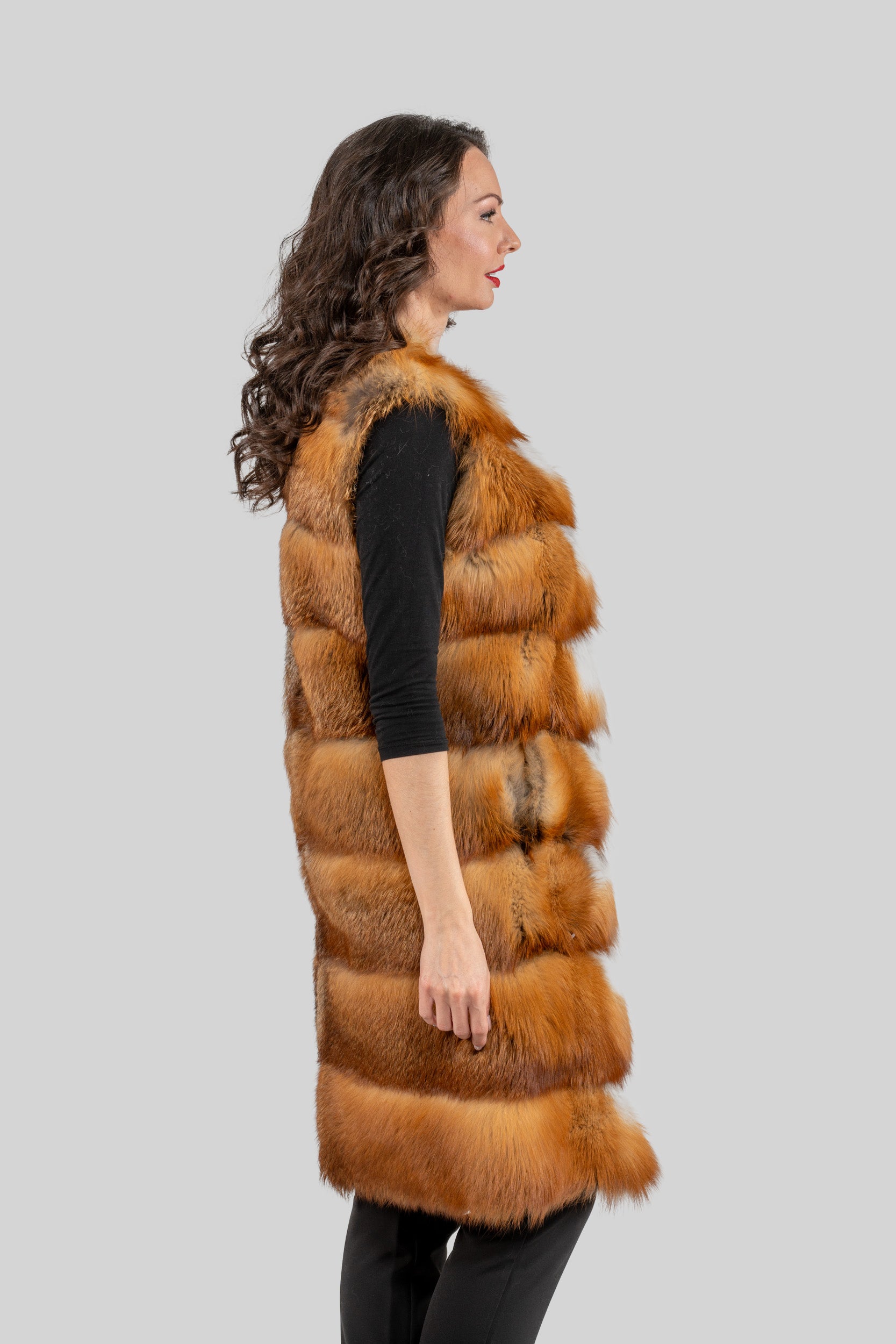 Natural Fox Fur Vest R/K13C520