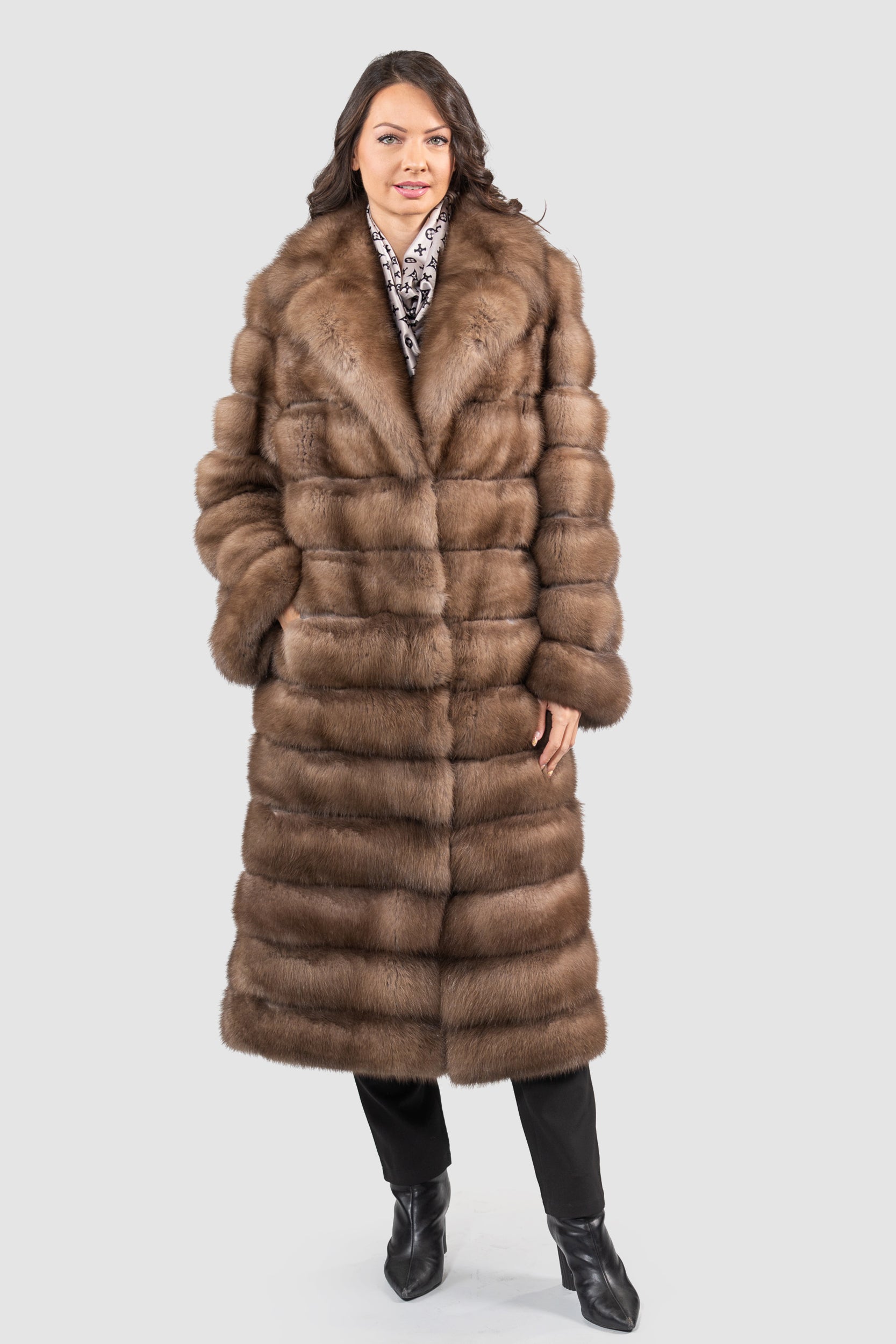 Graphite Baumarten Coat with Notch Collar 13C530S20