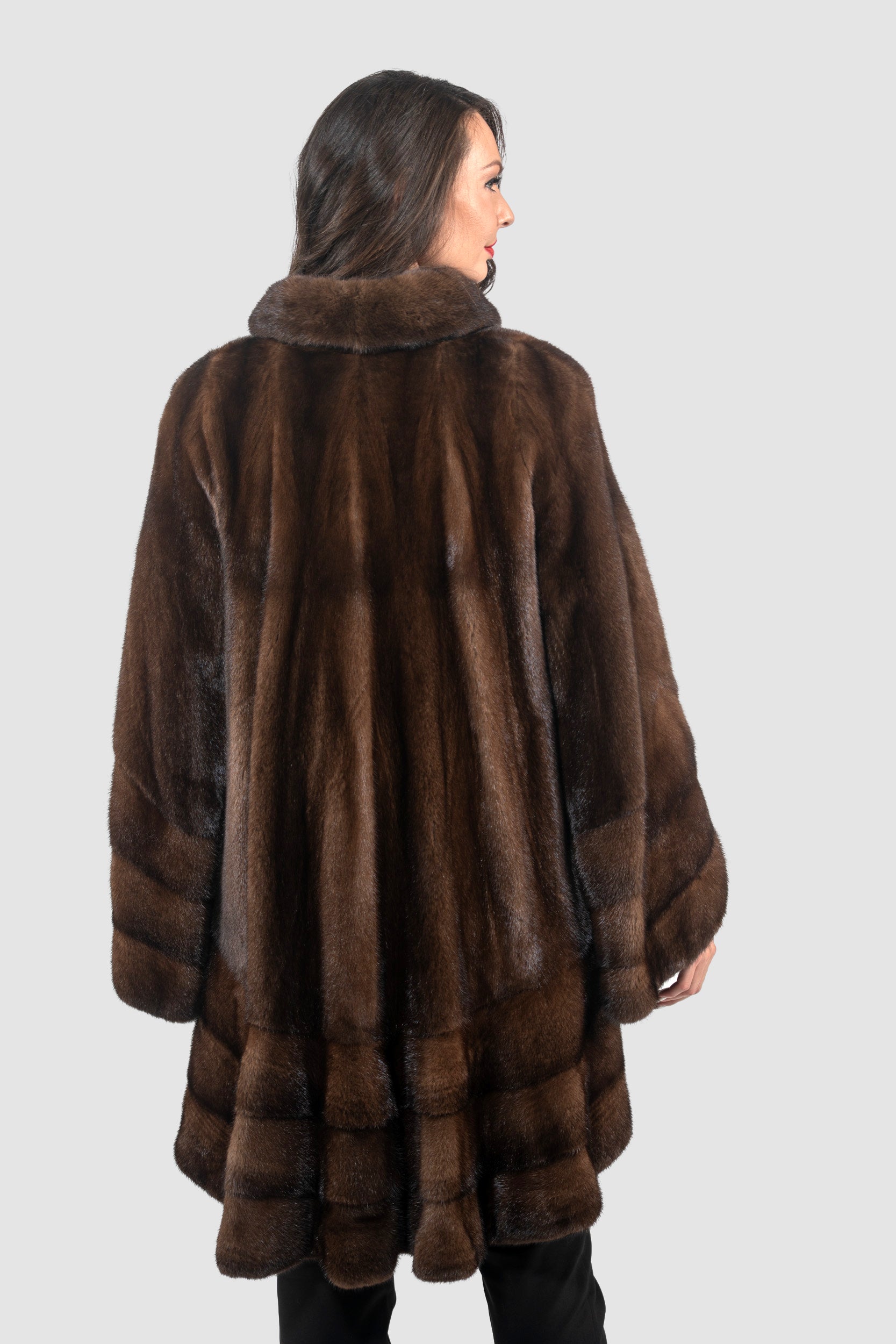 Brown Mink Half Coat L/O2550