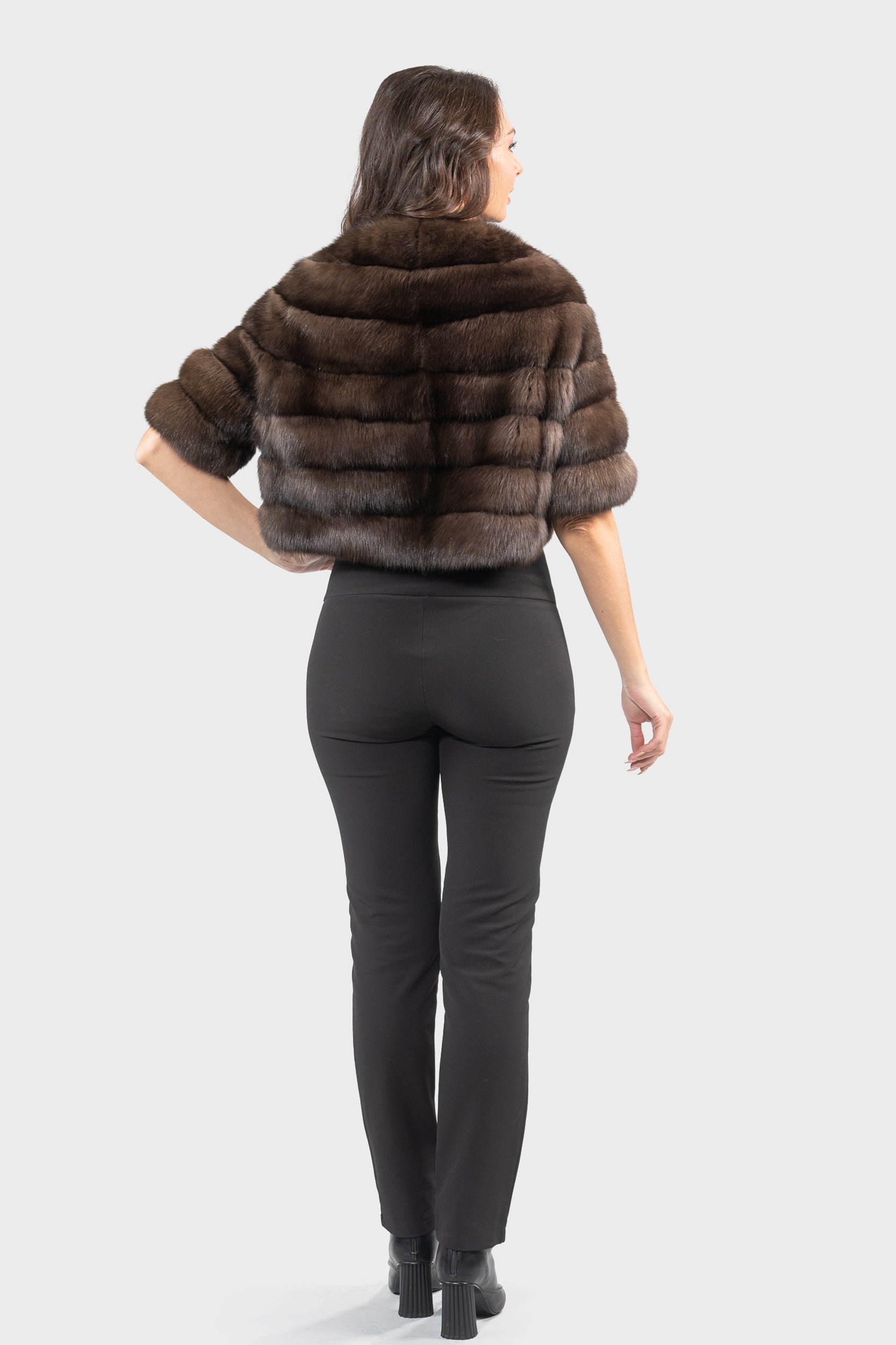 Dark Russian Sable Short Jacket P/K16CM643