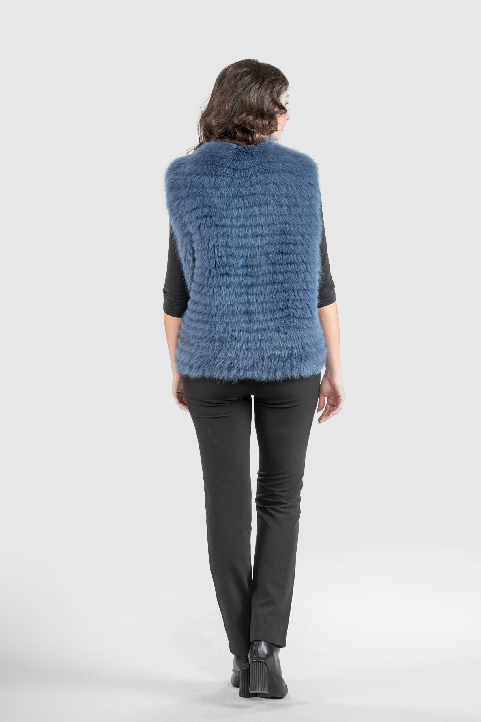 Bluejean Fox Fur Vest ML170