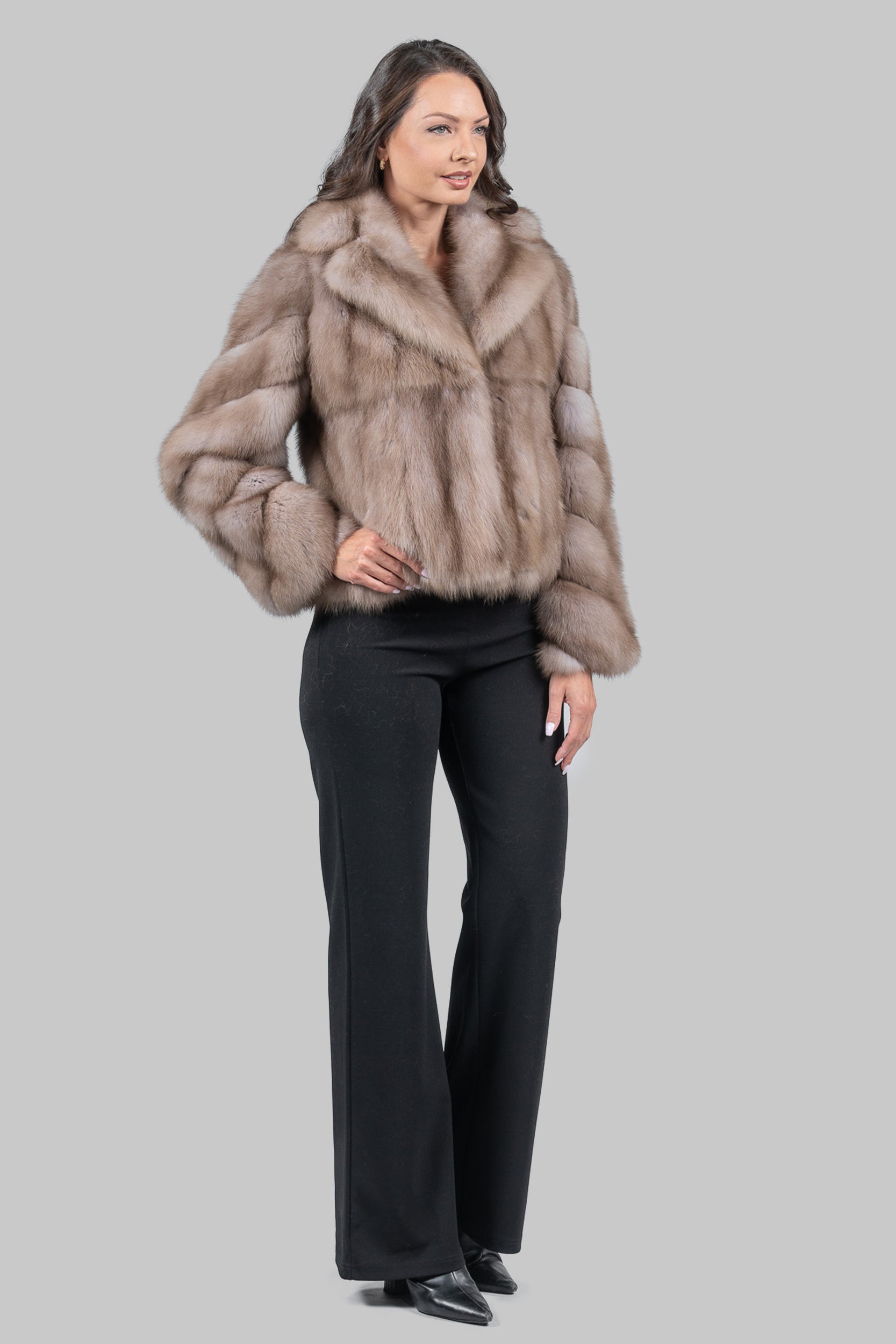 Lavender Baumarten Jacket with Notch Collar S/S13C528G034