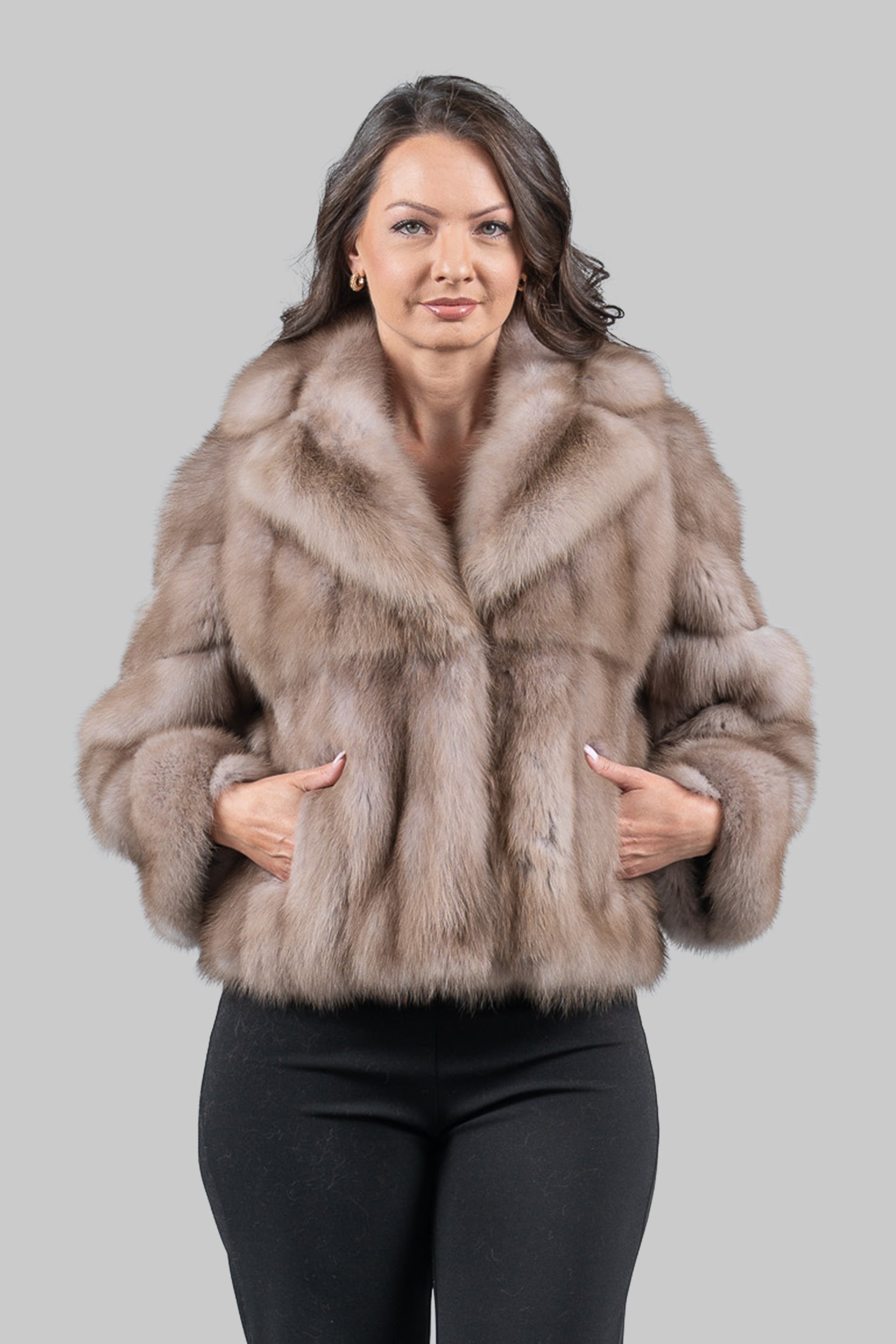 Lavender Baumarten Jacket with Notch Collar S/S13C528G034