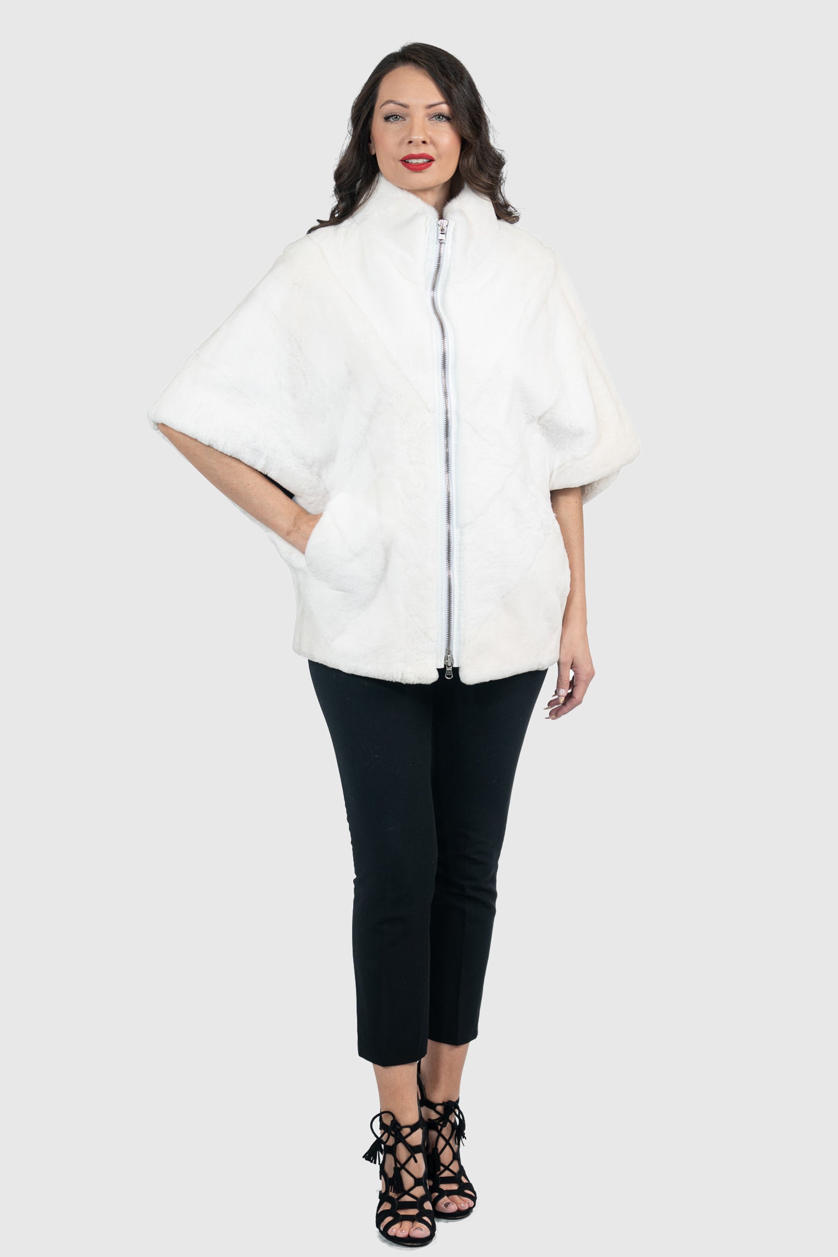 White Rex Rabbit Jacket V/K13C12