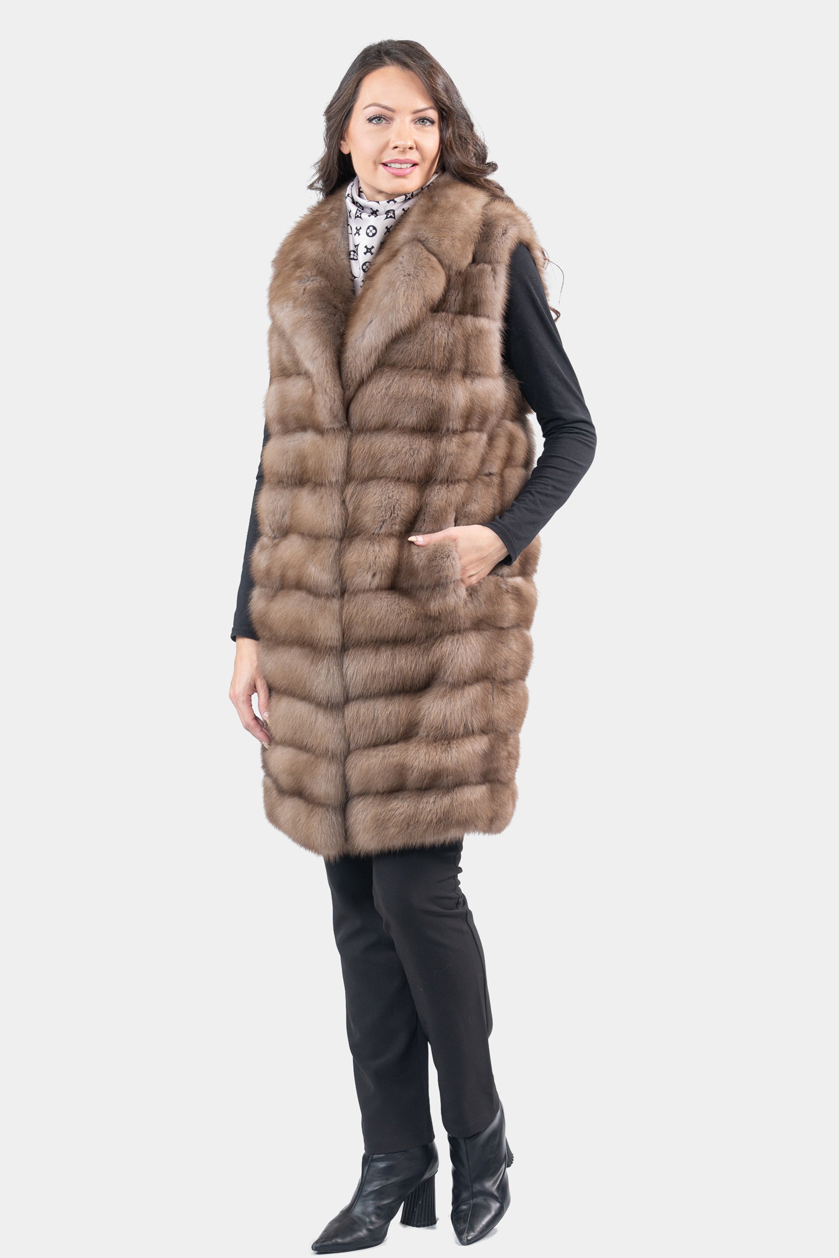 Graphite Baumarten Vest with Notch Collar P/K13c519s20