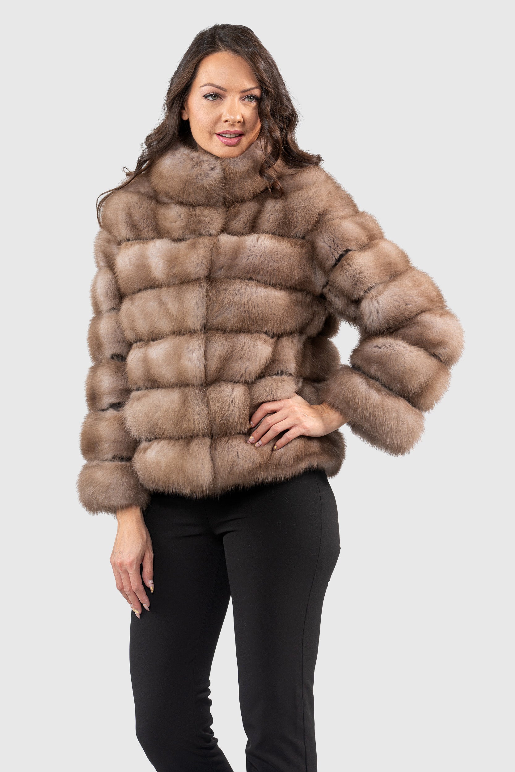 Graphite Baumarten Jacket with Stand Collar 13C528