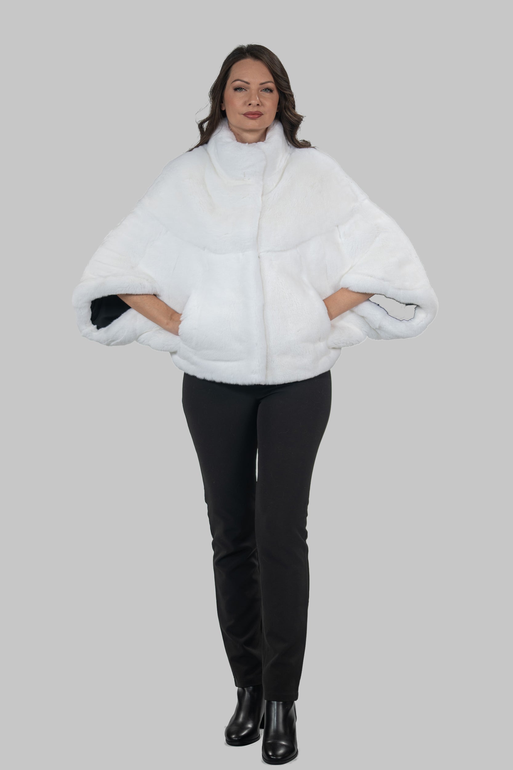 White Rex Rabbit Cape 1009