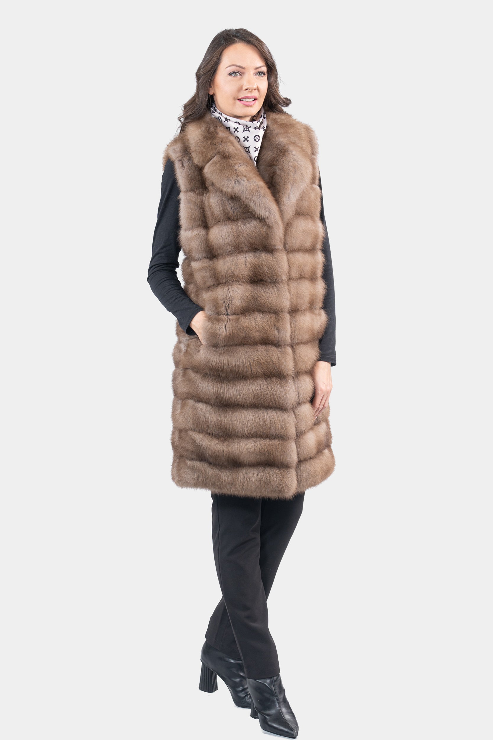 Graphite Baumarten Vest with Notch Collar P/K13c519s20