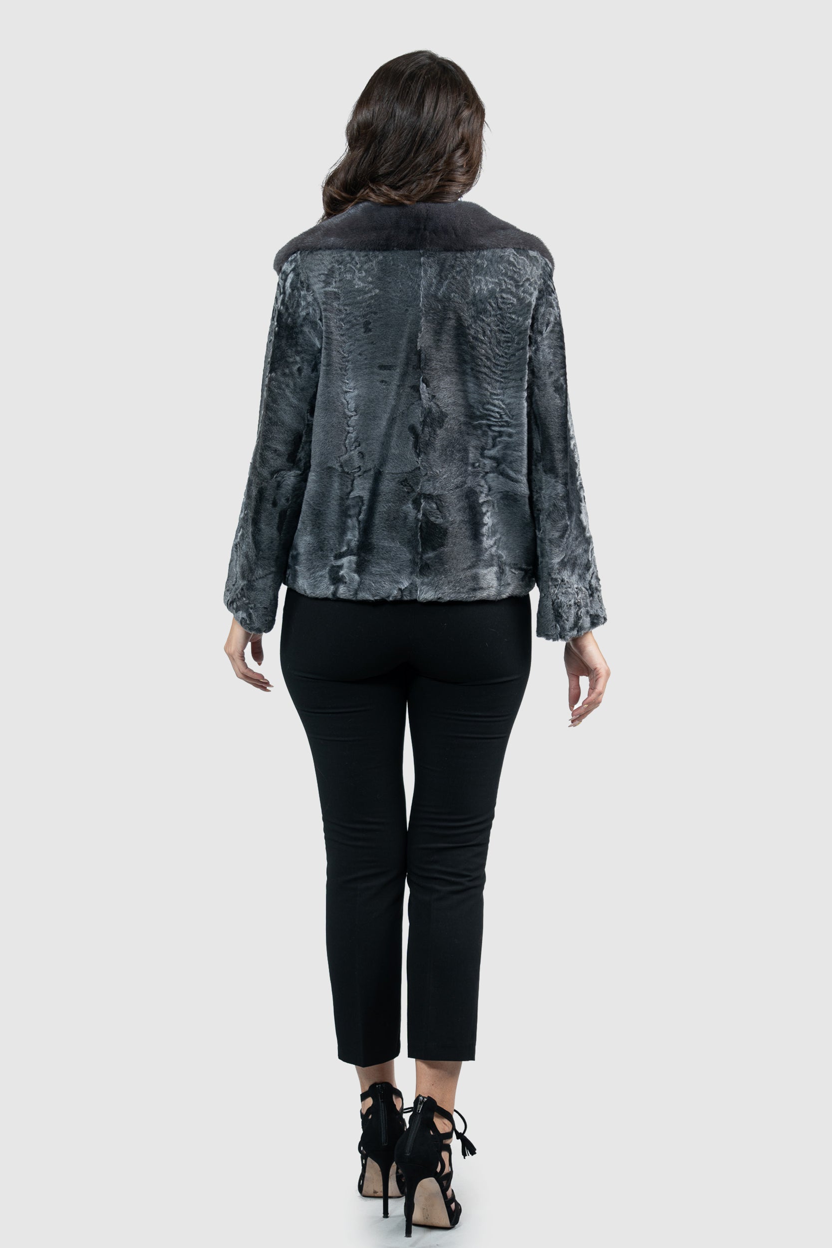 Acciaio Swakara Jacket with Fox Notch Collar S/S13C528s20