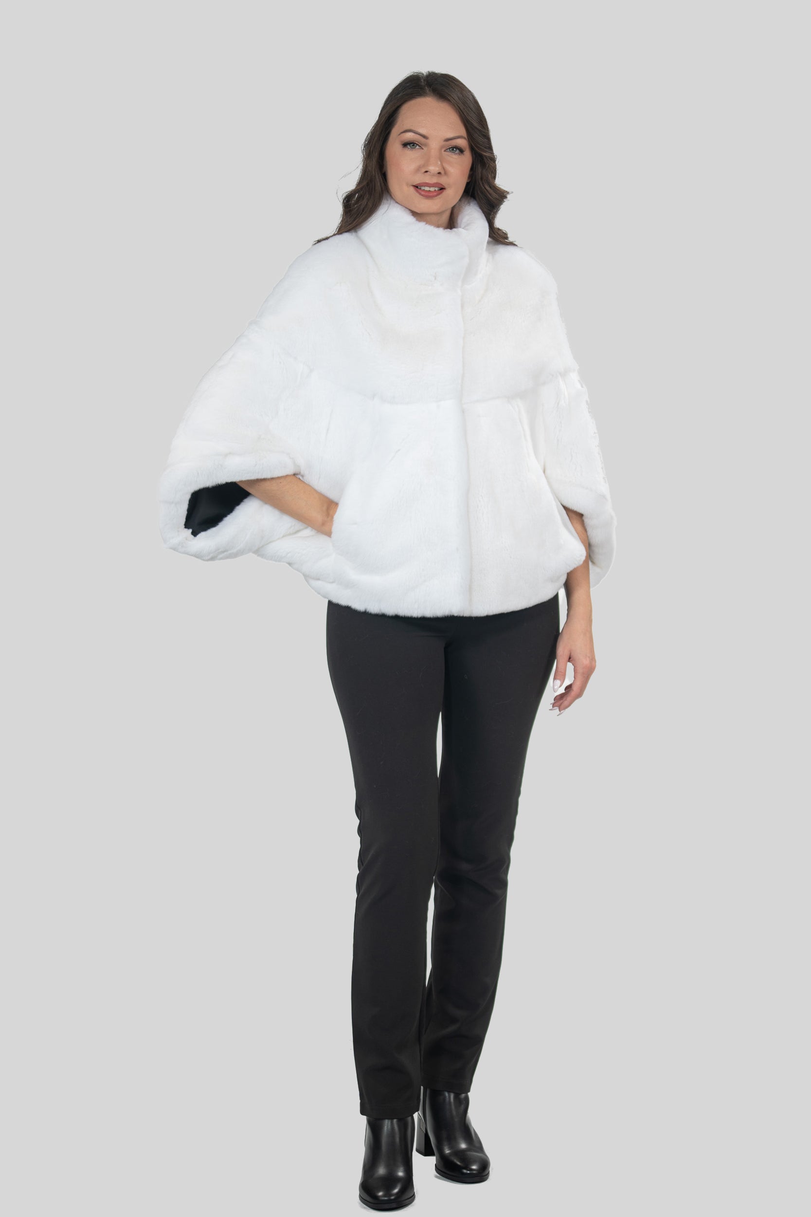 White Rex Rabbit Cape 1009