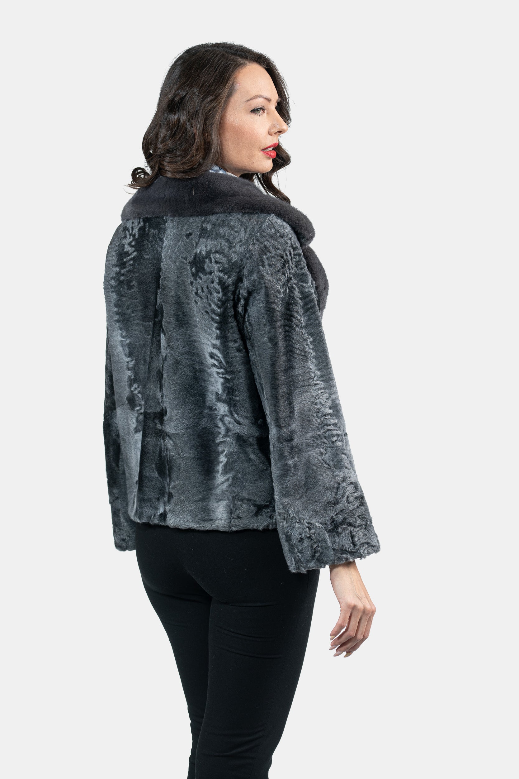 Acciaio Swakara Jacket with Fox Notch Collar S/S13C528s20