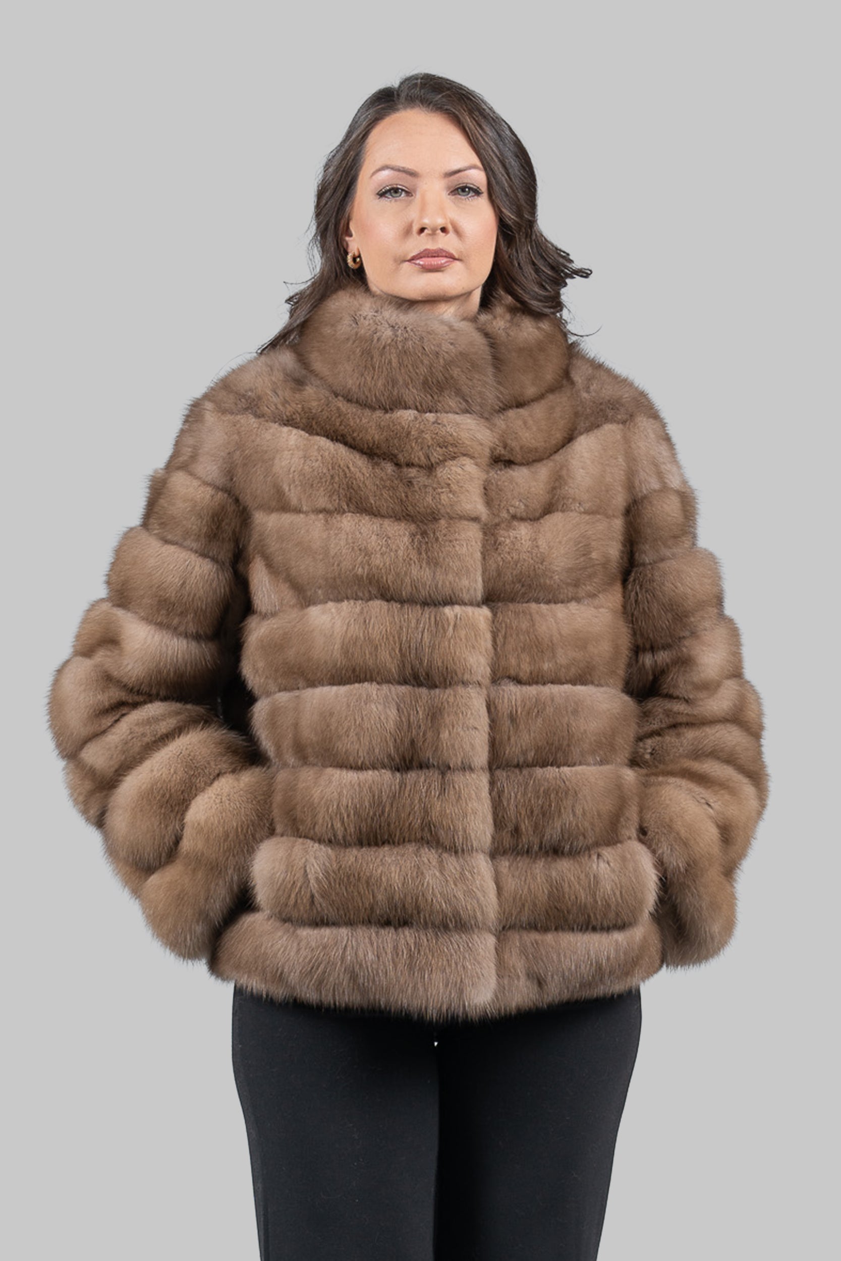 Graphite Baumarten Jacket with Stand Collar P/K13C528G034