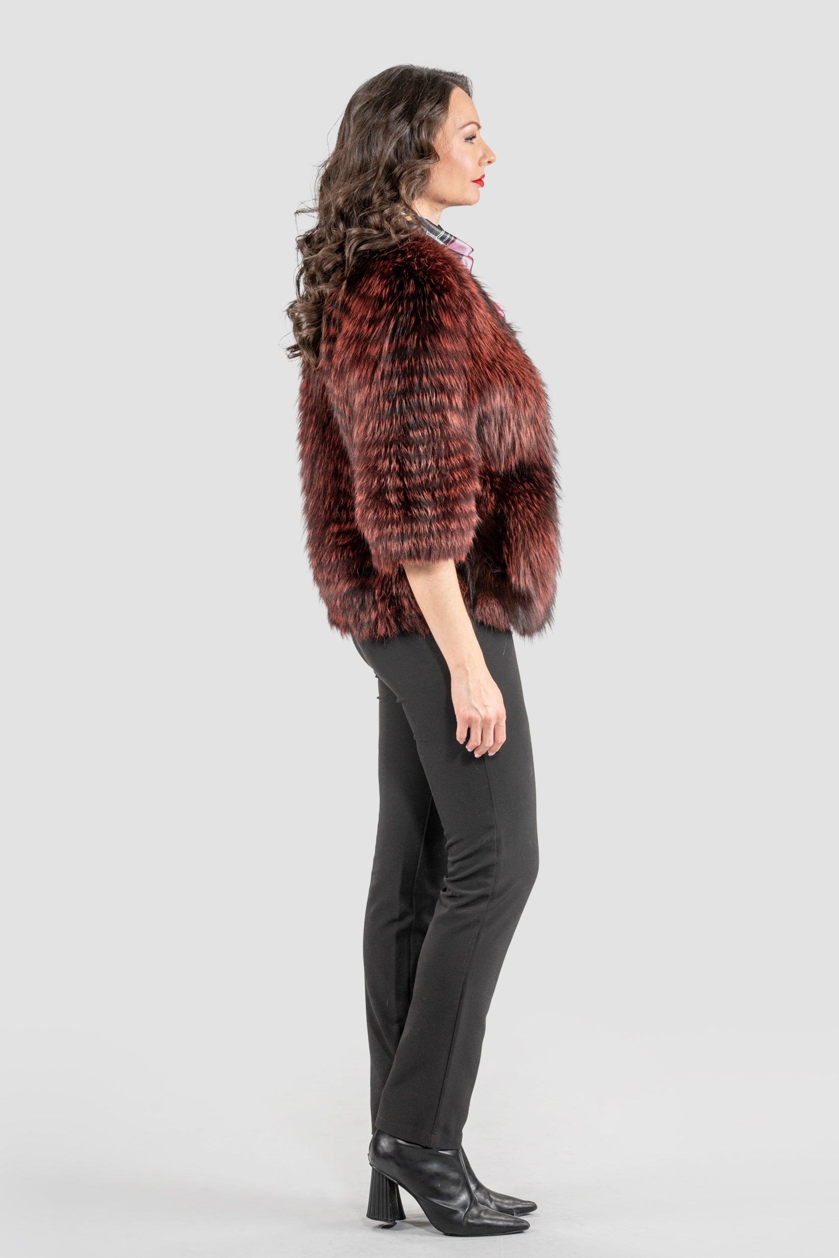 Bordeaux Fox Bolero Jacket ML170